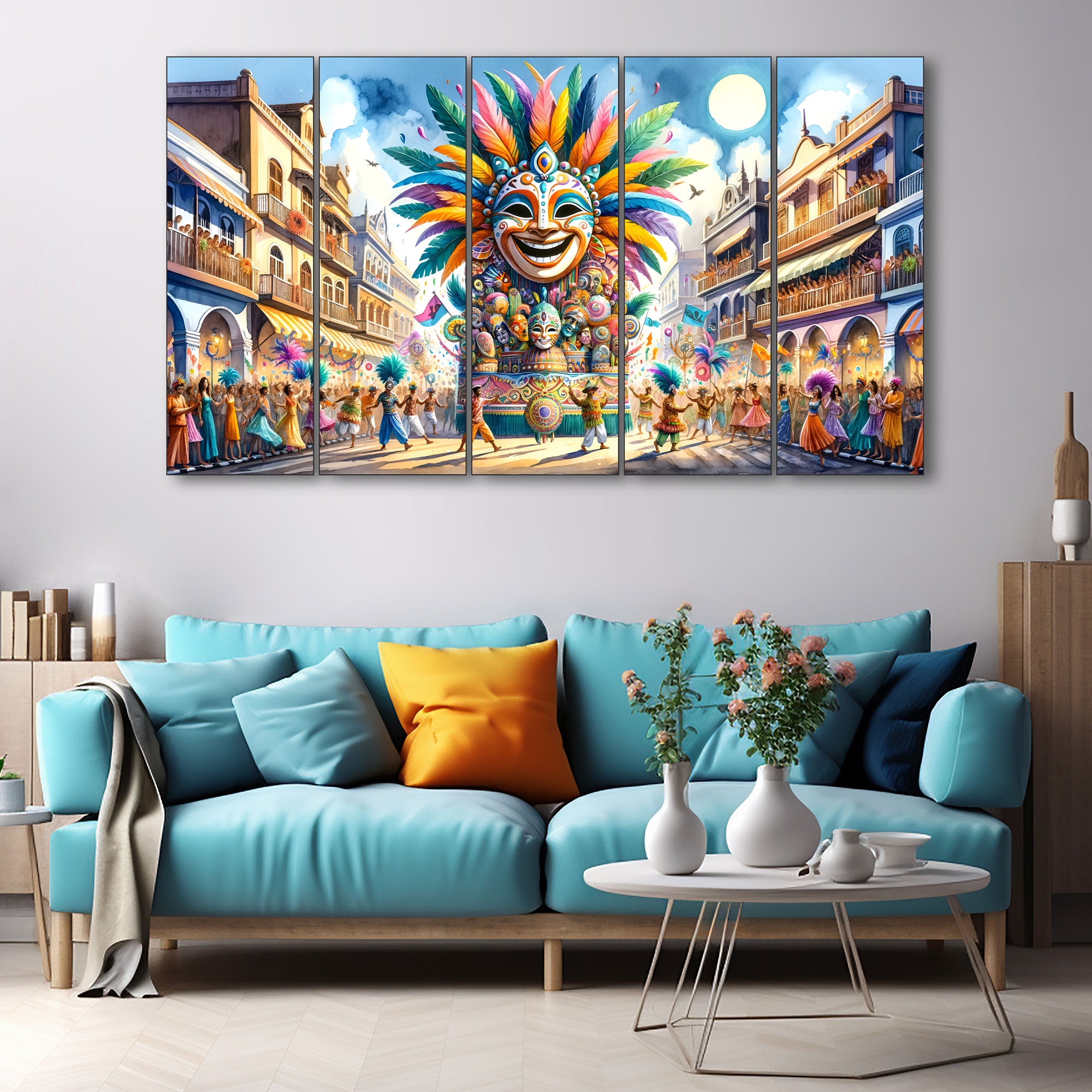 Carnival Painting with frame Big Size Wall Art for living room,Bedroom,Drawing room,Hotels