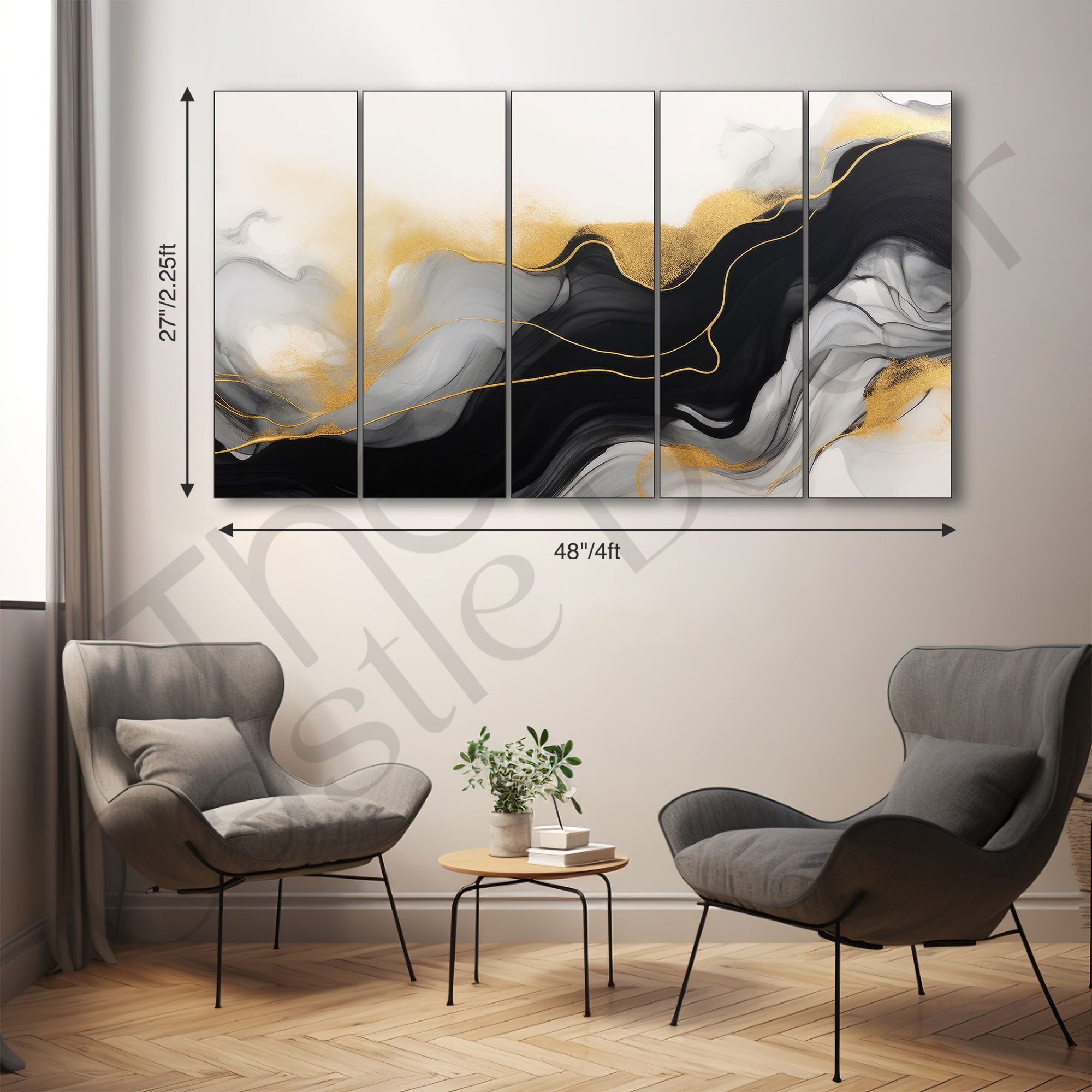Marble Abstract Painting with frame Big Size Wall Art for living room,Bedroom,Drawing room,Hotels