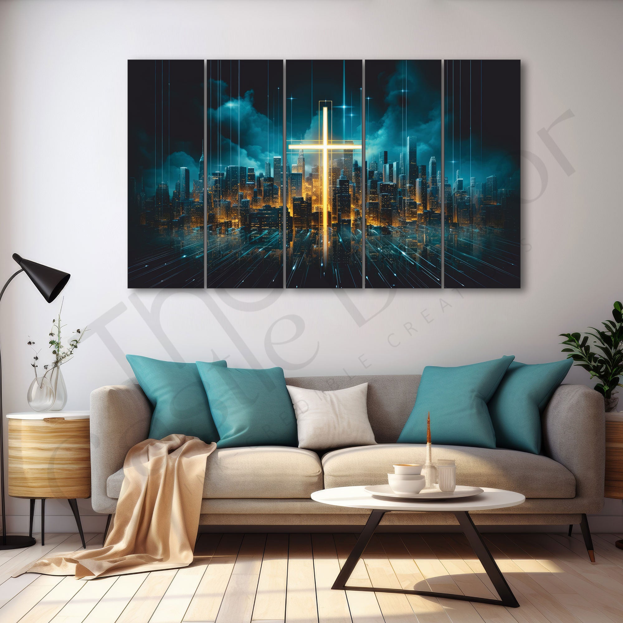 Jesus Fast Life Painting Set of 5 for Home Decoration