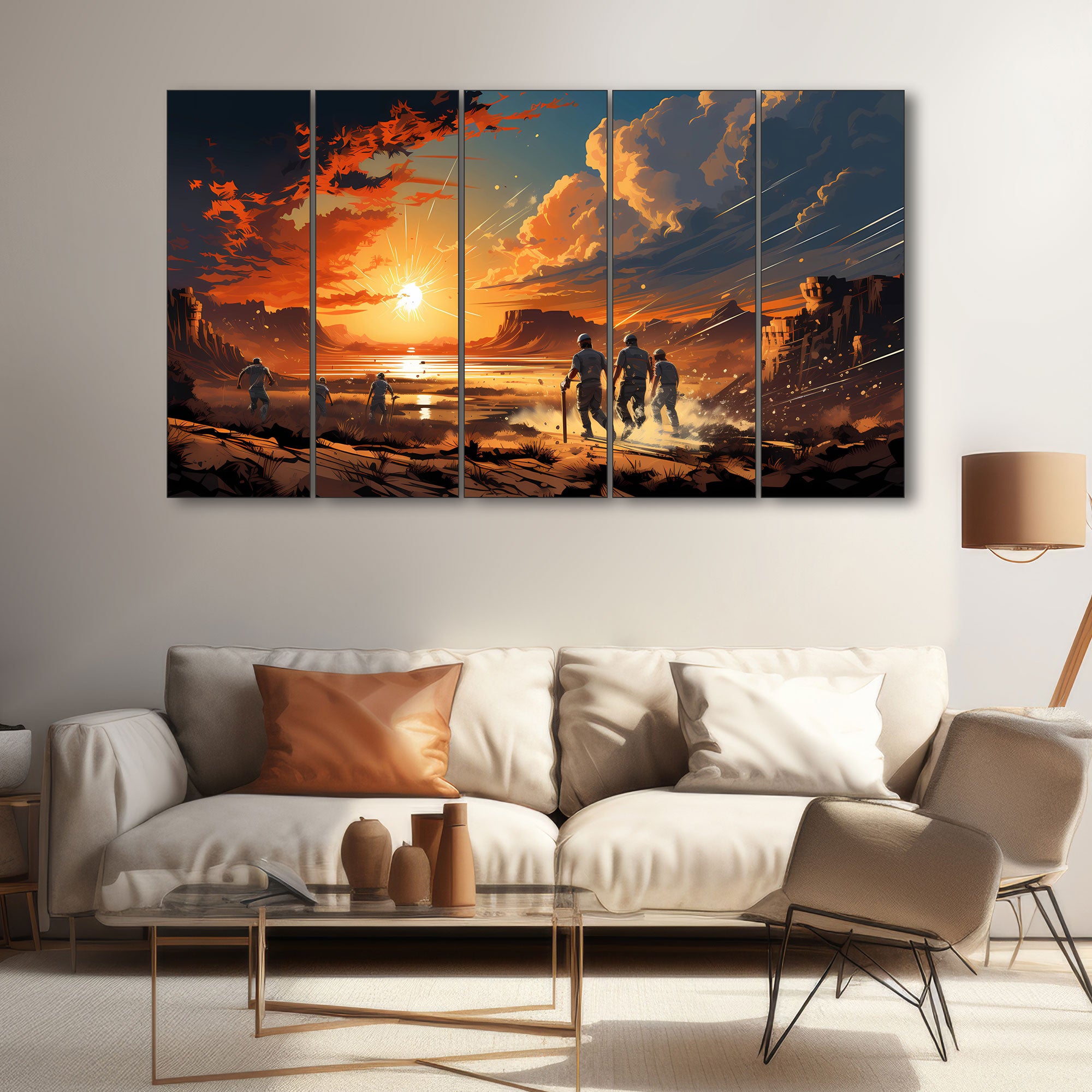 Sports Painting with frame Big Size Wall Art for living room,Bedroom,Drawing room,Hotels 27x48"
