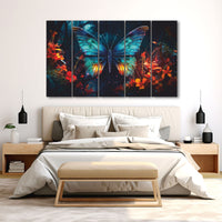 Butterflies Painting with frame Big Size Wall Art for living room,Bedroom,Drawing room,Hotels (Copy)