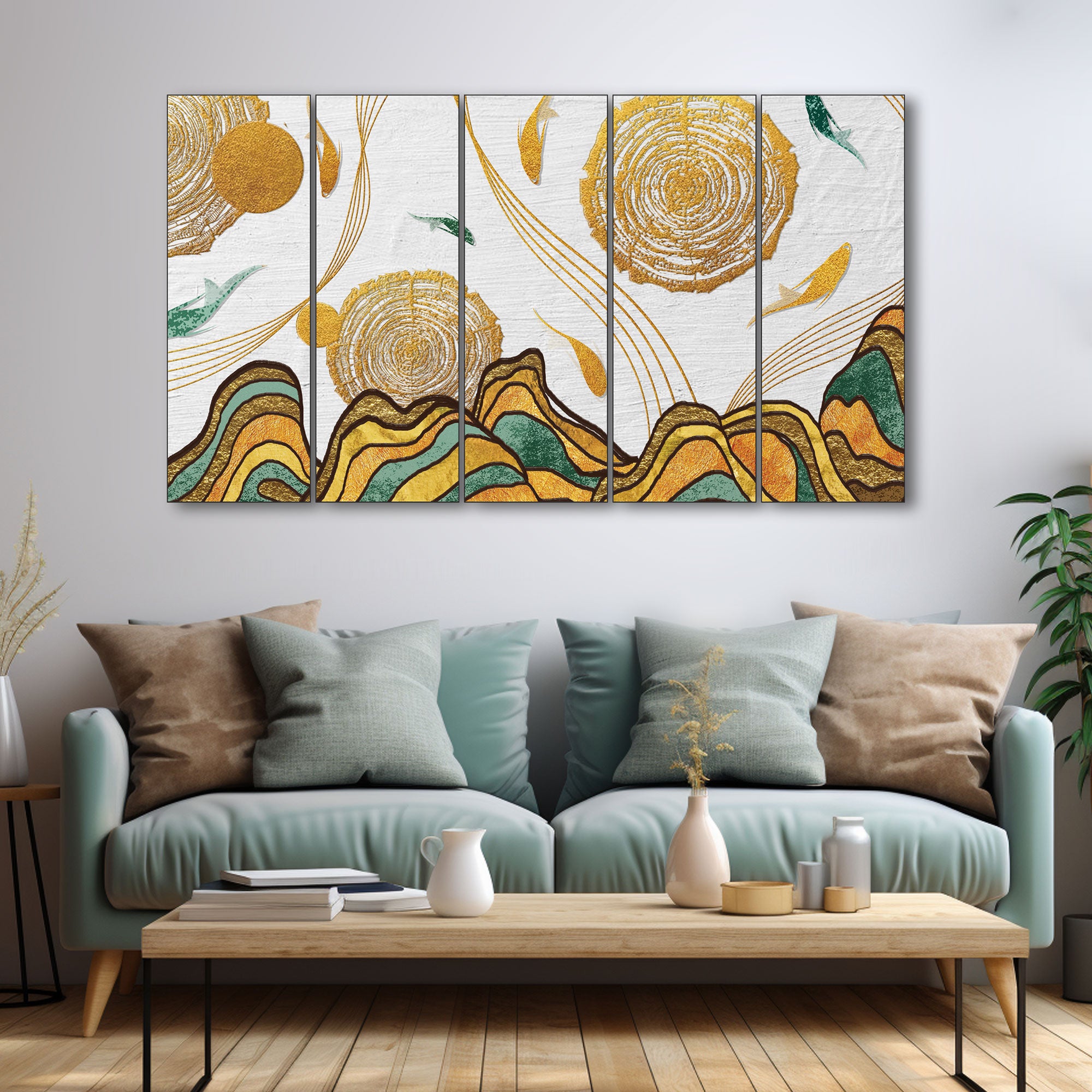 Abstract Painting with frame Big Size Wall Art for living room,Bedroom,Drawing room,Hotels