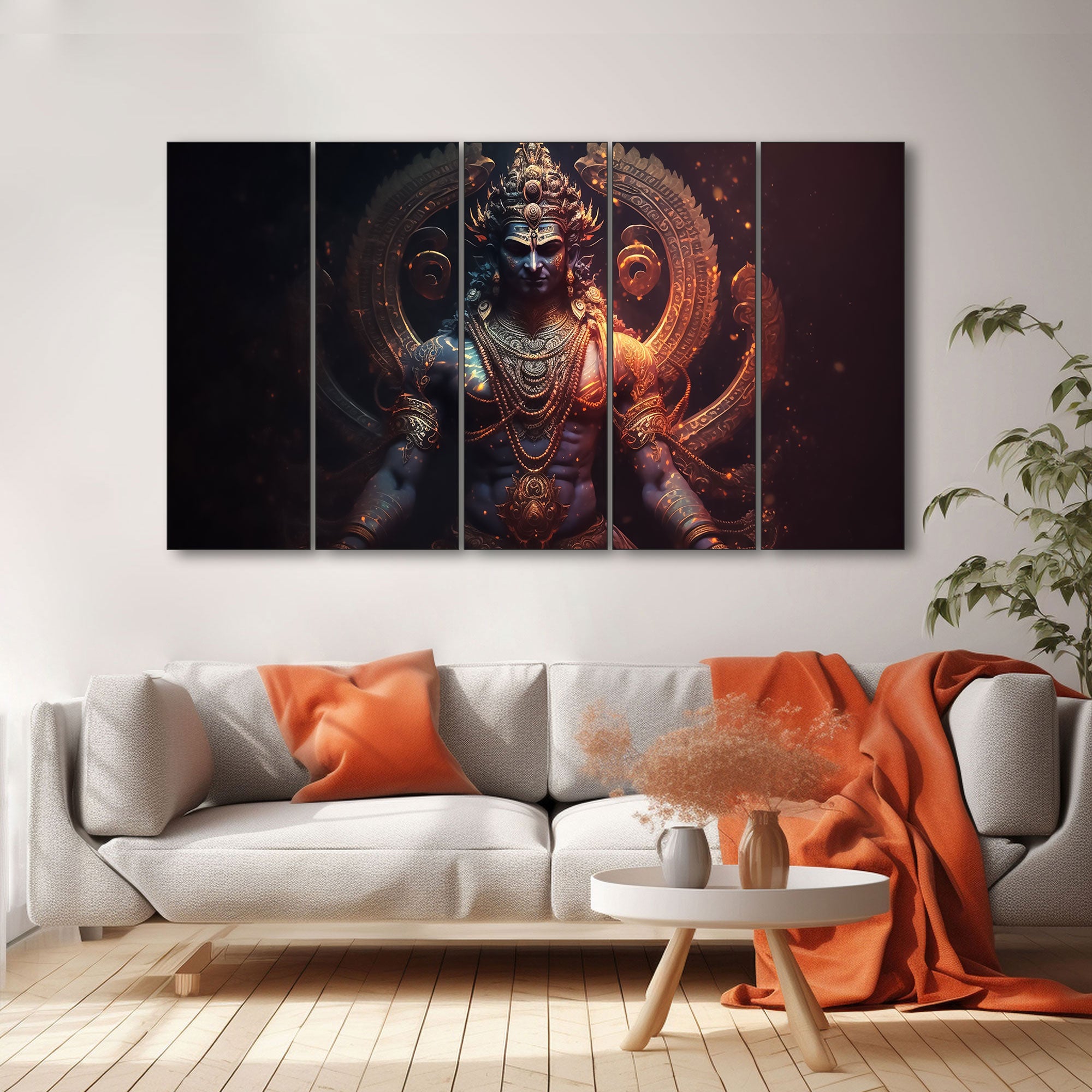 Lord Shiva Painting with frame Big Size Wall Art for living room,Bedroom,Drawing room,Hotels