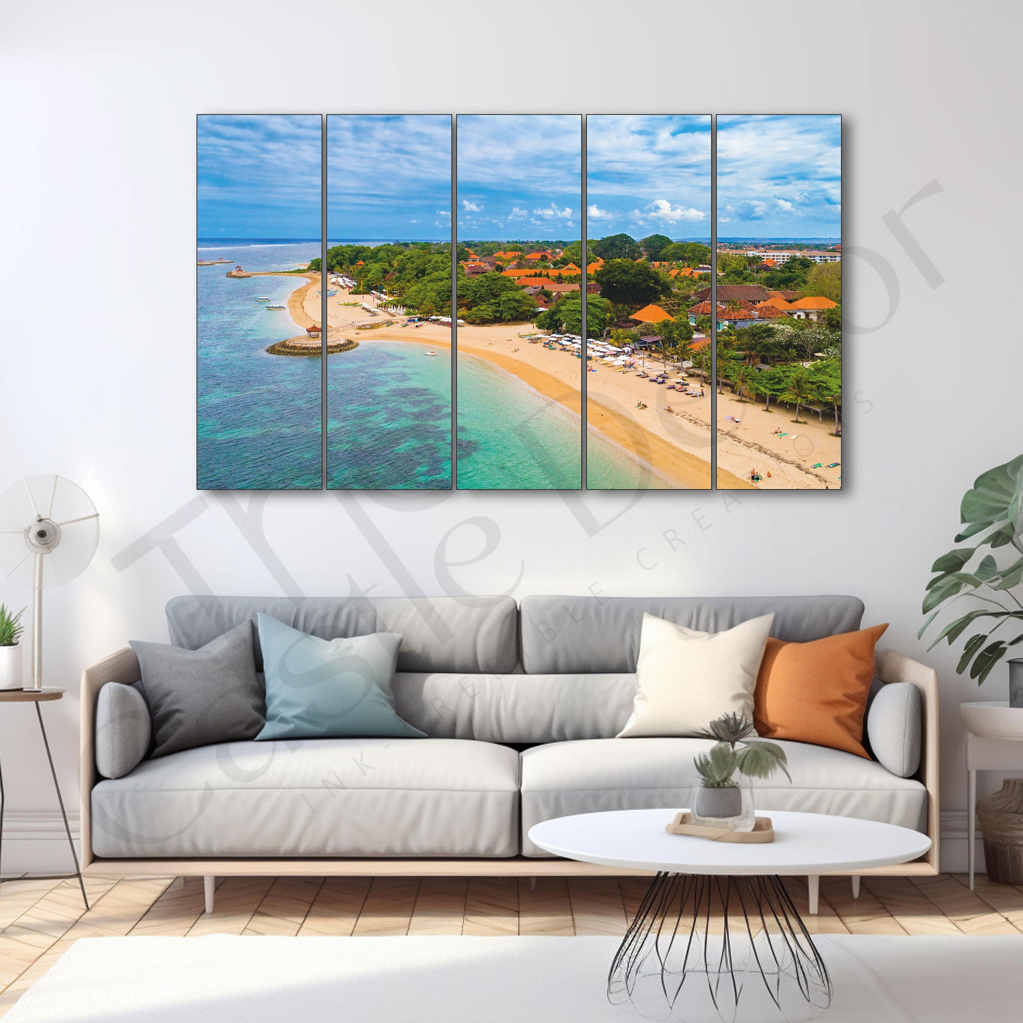 Sea Water Painting with frame Big Size Wall Art for living room,Bedroom,Drawing room,Hotels