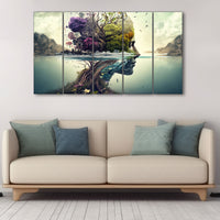 Abstract Painting with frame Big Size Wall Art for living room,Bedroom,Drawing room,Hotels