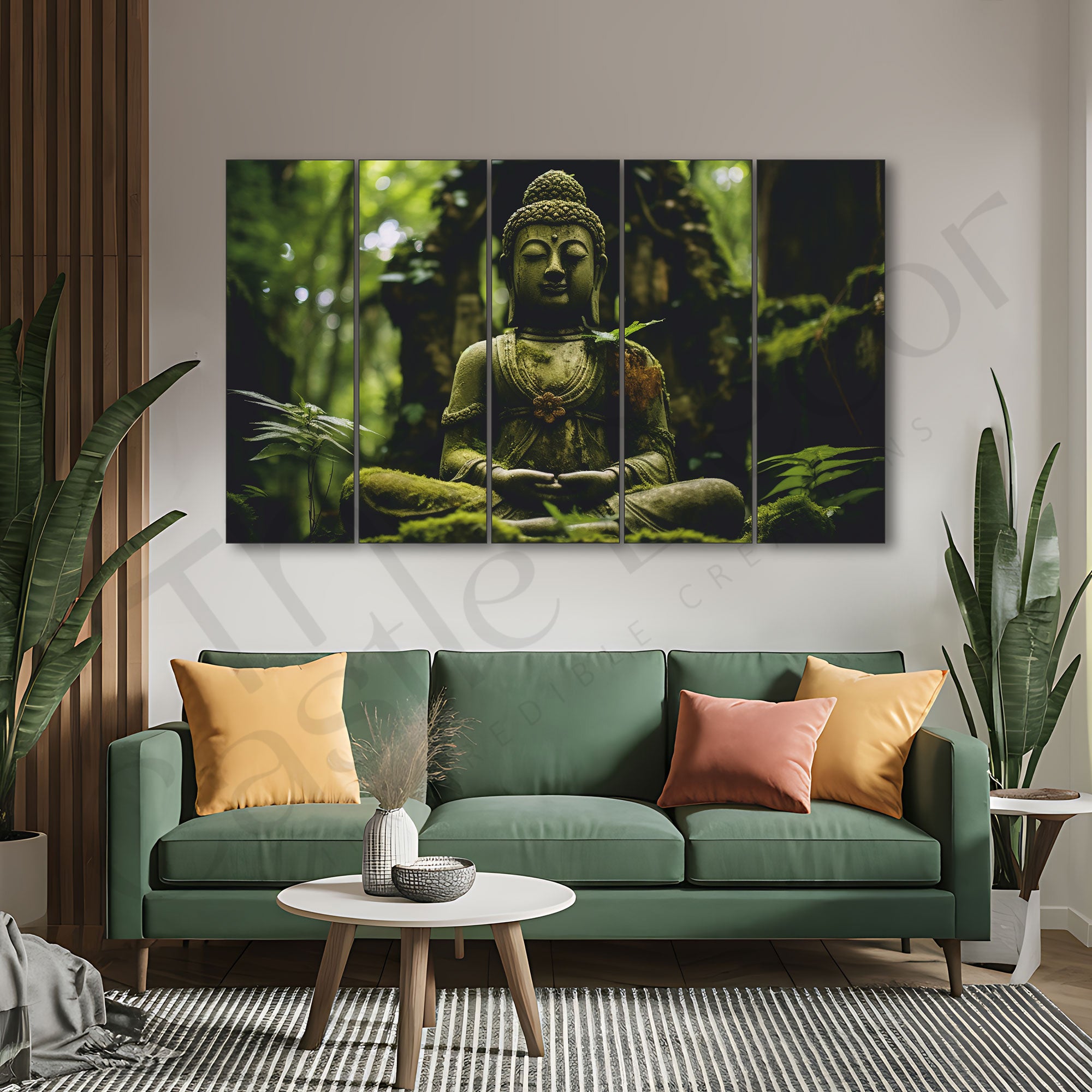 Lord Budha Painting with frame Big Size Wall Art for living room,Bedroom,Drawing room,Hotels