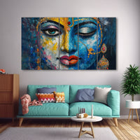 Radha Krishna Painting with frame Big Size Wall Art for living room,Bedroom,Drawing room,Hotels