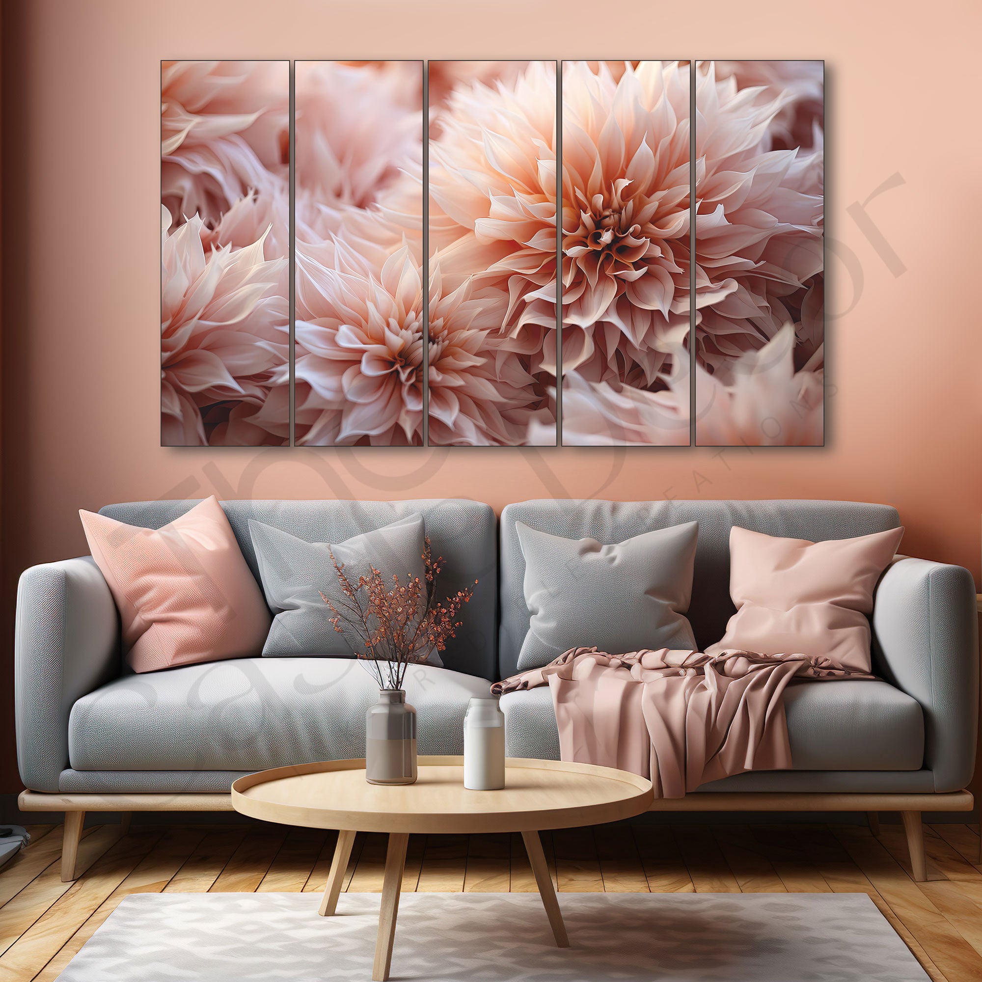 Flowers Painting with frame Big Size Wall Art for living room,Bedroom,Drawing room,Hotels