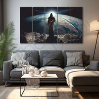 Jesus Christ Blessing Painting Set of 5 for Home Decoration