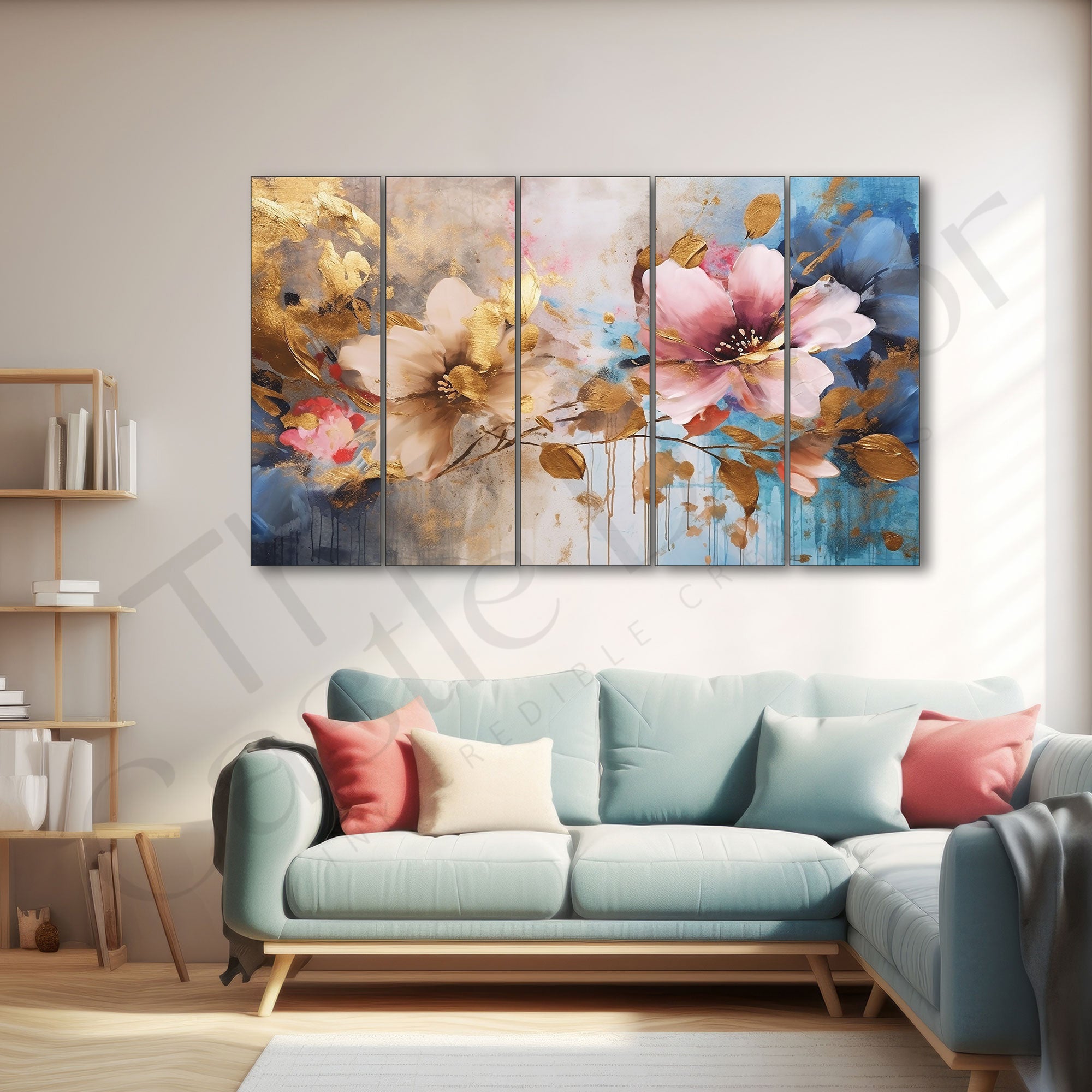 Flowers Painting with frame Big Size Wall Art for living room,Bedroom,Drawing room,Hotels