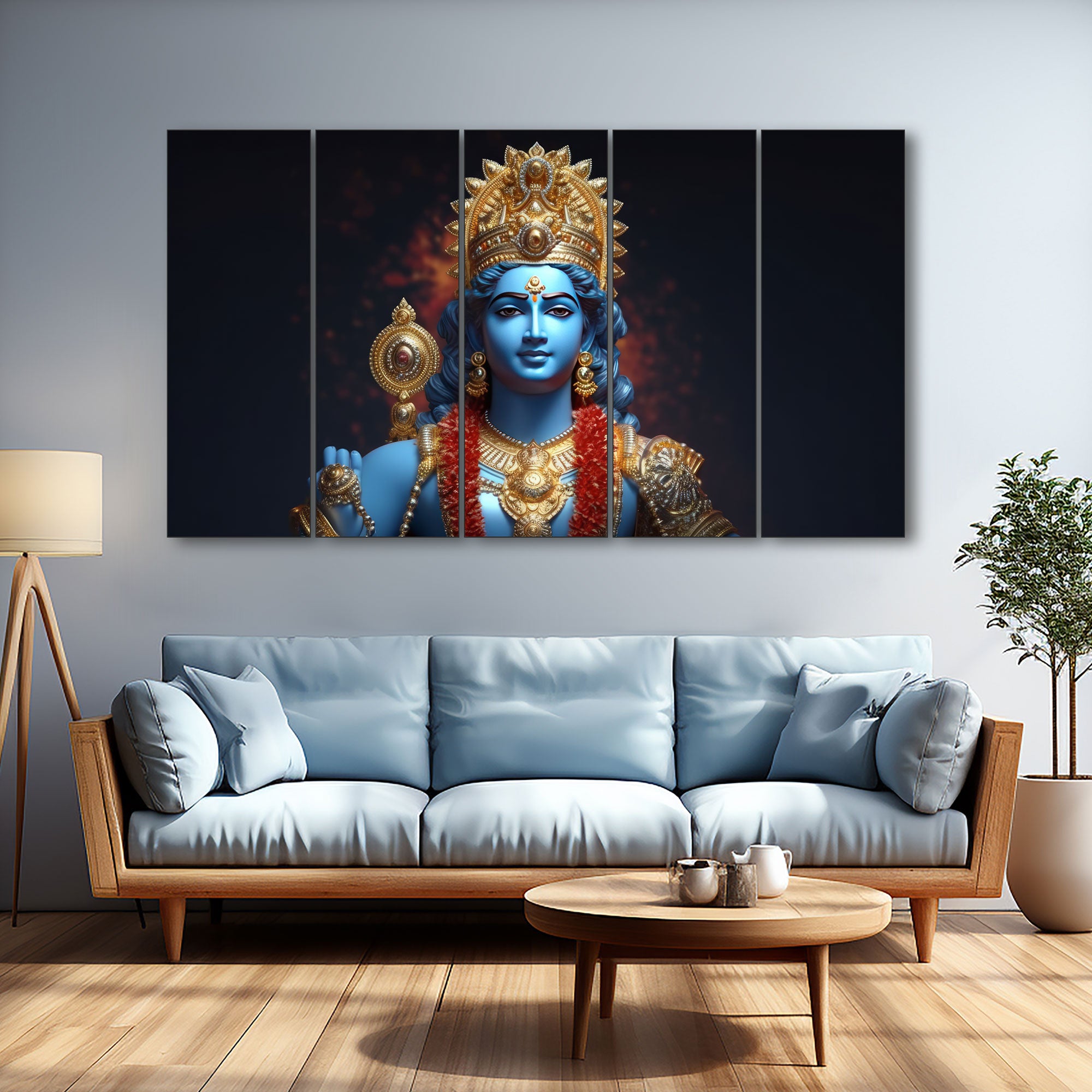 Ram Ji Painting with frame Big Size Wall Art for living room,Bedroom,Drawing room,Hotels