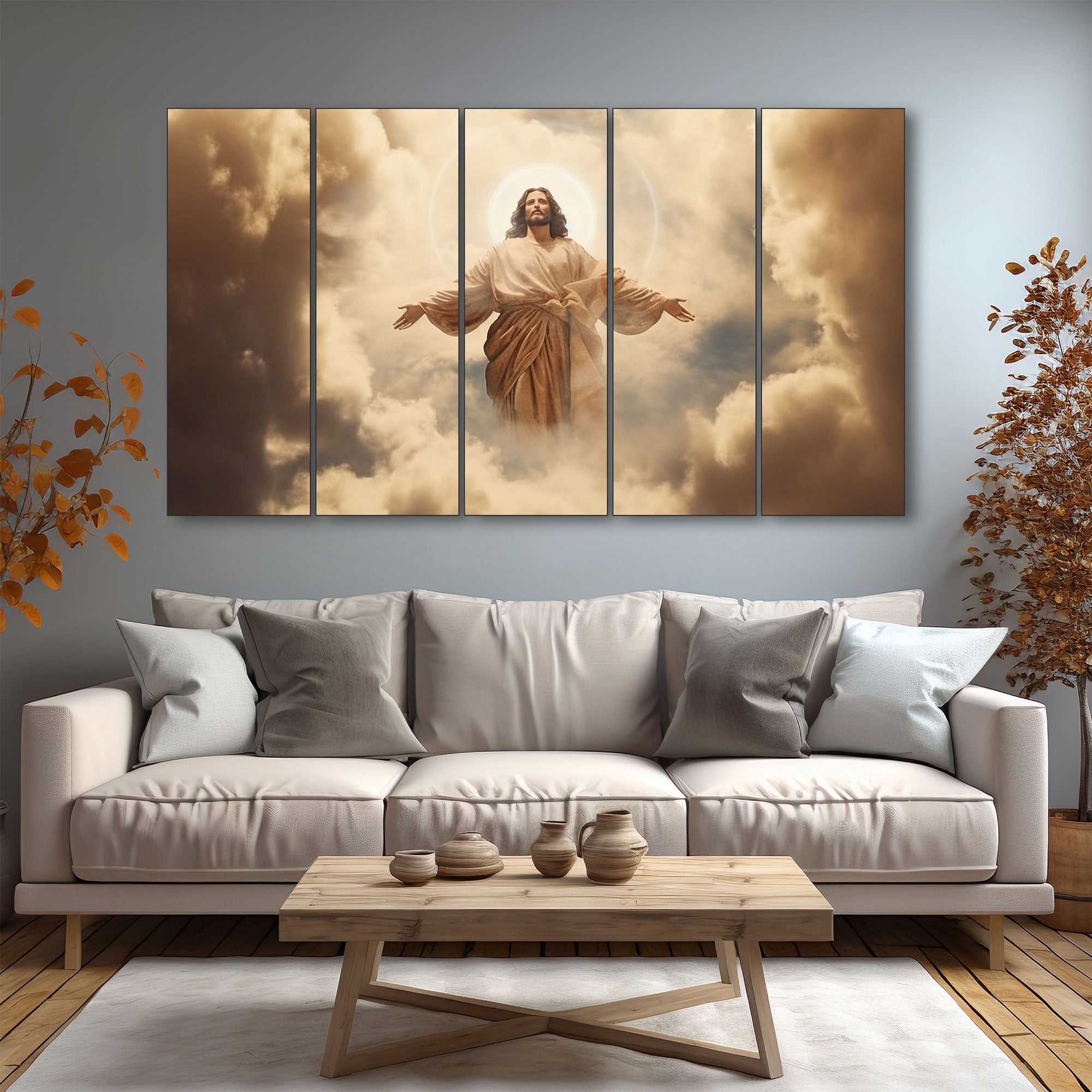 Jesus Painting with frame Big Size Wall Art for living room,Bedroom,Drawing room,Hotels