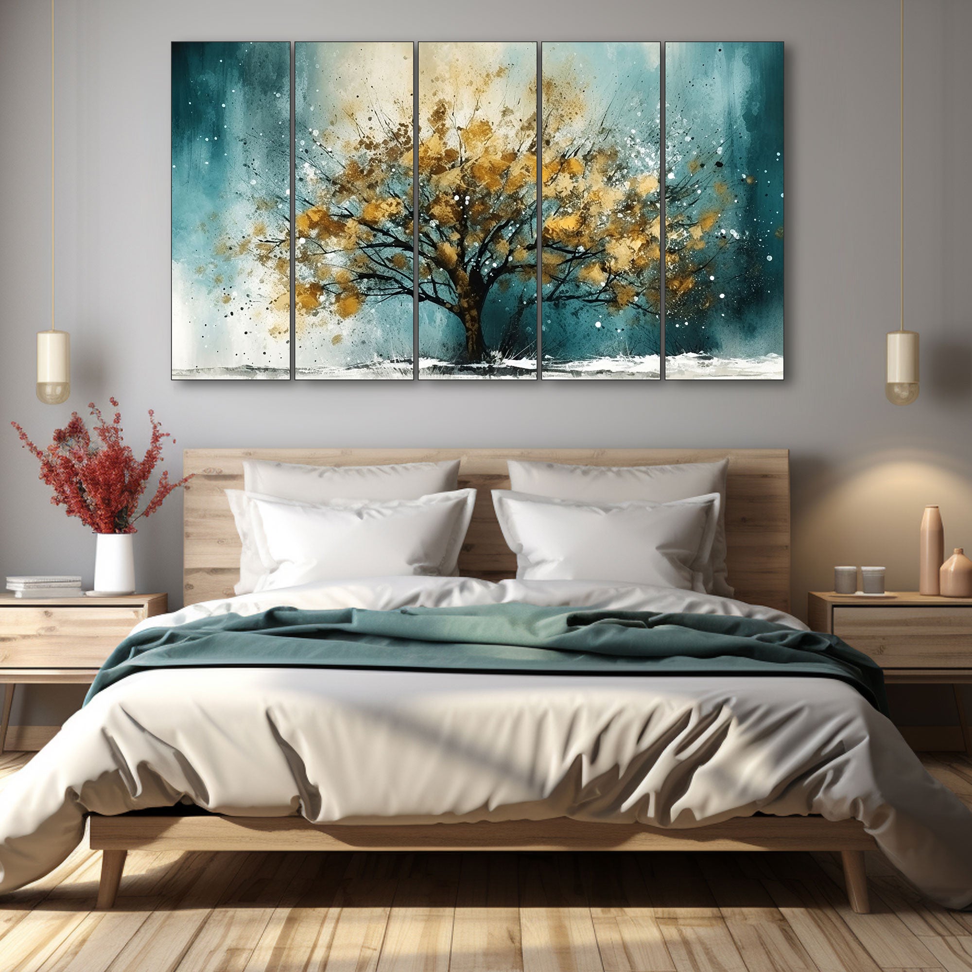Abstract Painting with frame Big Size Wall Art for living room,Bedroom,Drawing room,Hotels