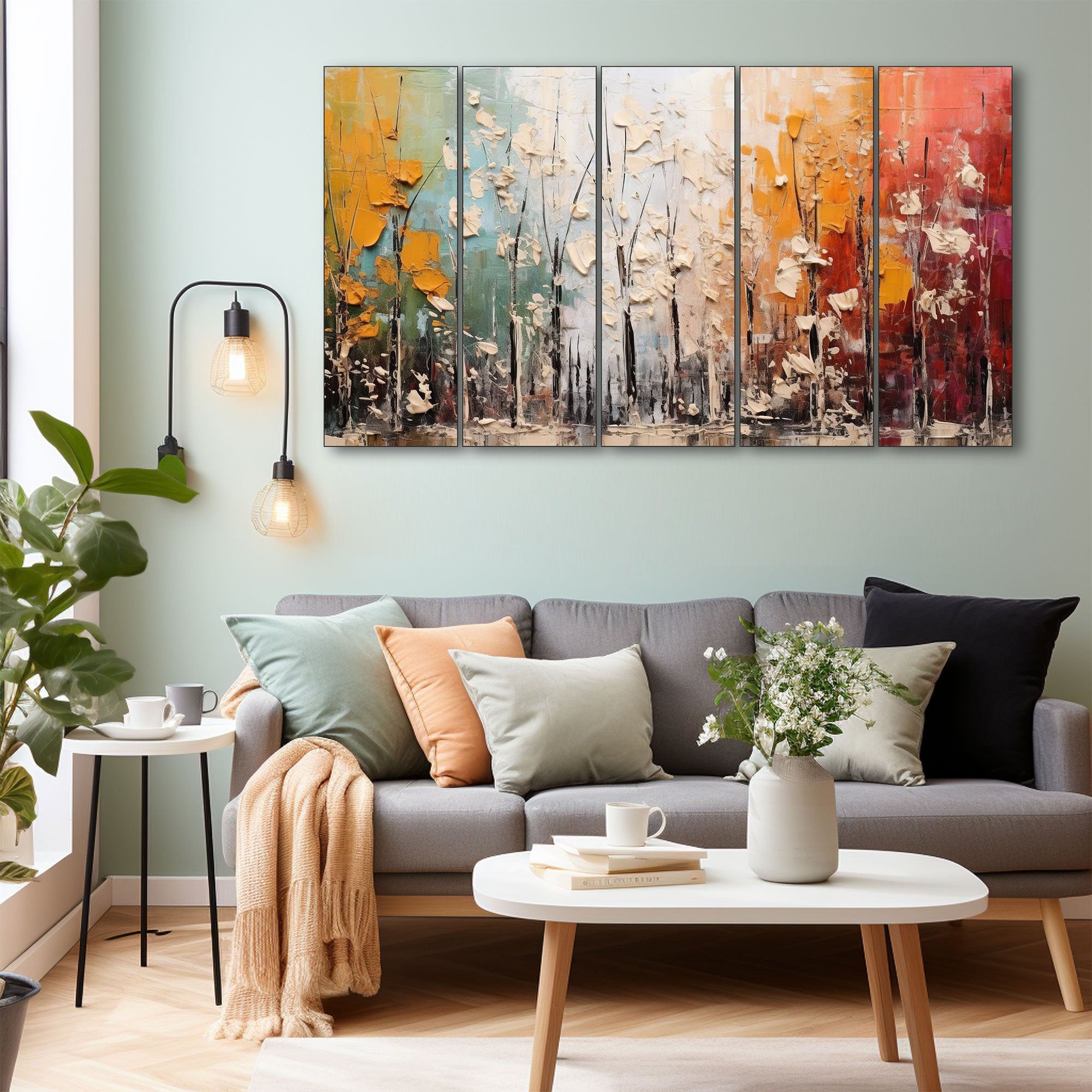 Abstract Painting with frame Big Size Wall Art for living room,Bedroom,Drawing room,Hotels