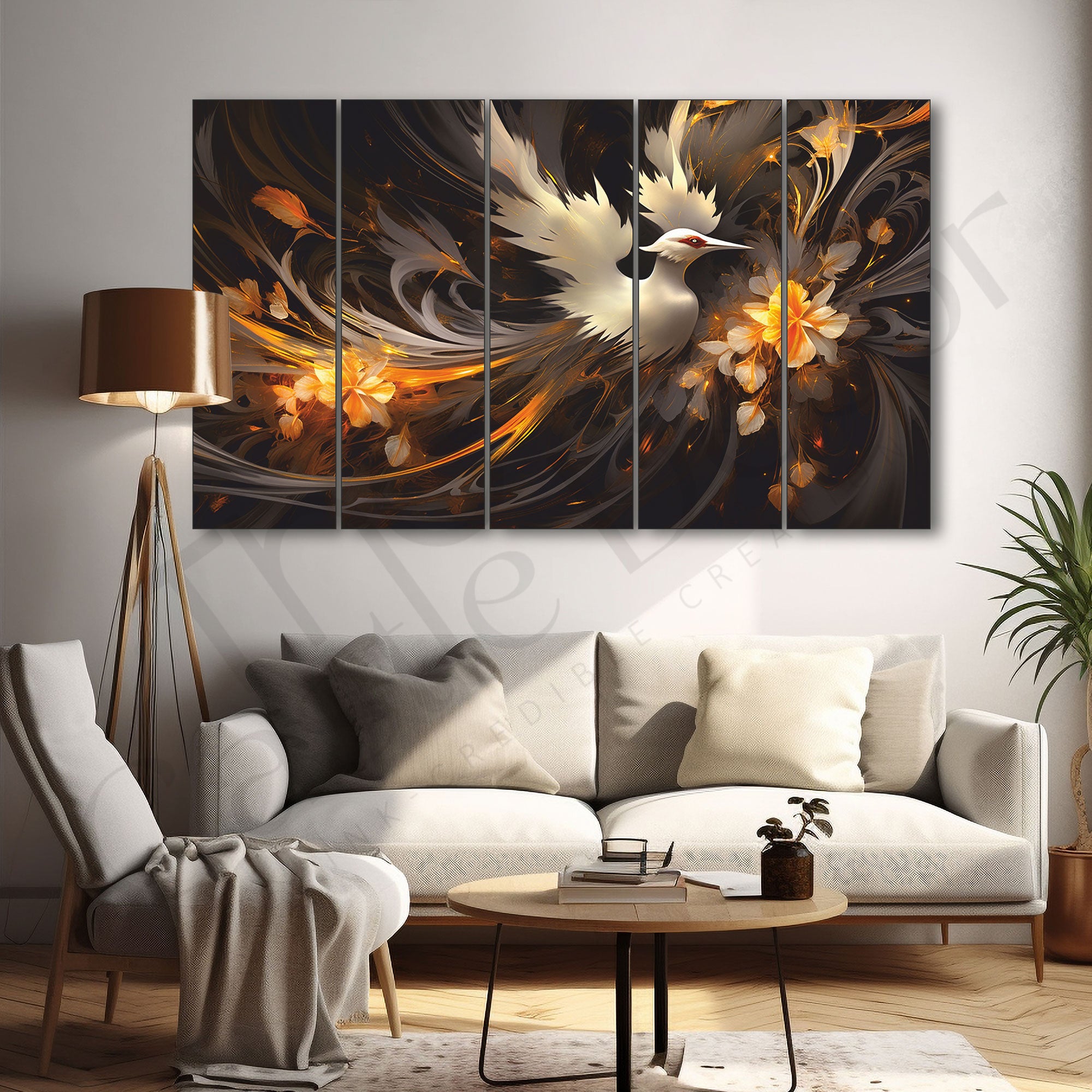 Abstract Painting with frame Big Size Wall Art for living room,Bedroom,Drawing room,Hotels