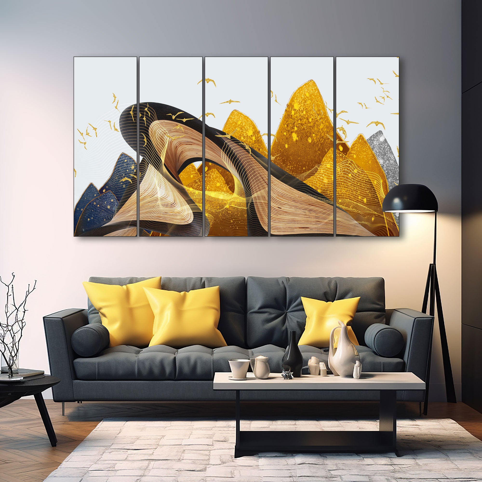 Nature Painting with frame Big Size Wall Art for living room,Bedroom,Drawing room,Hotels