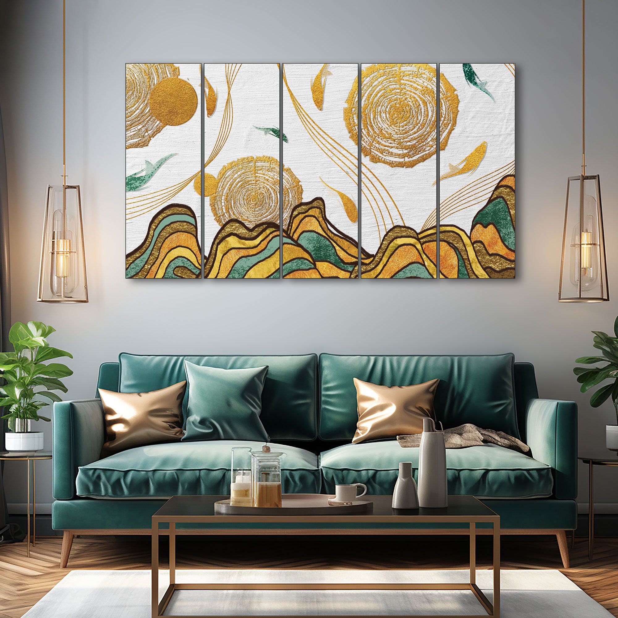 Abstract Painting with frame Big Size Wall Art for living room,Bedroom,Drawing room,Hotels