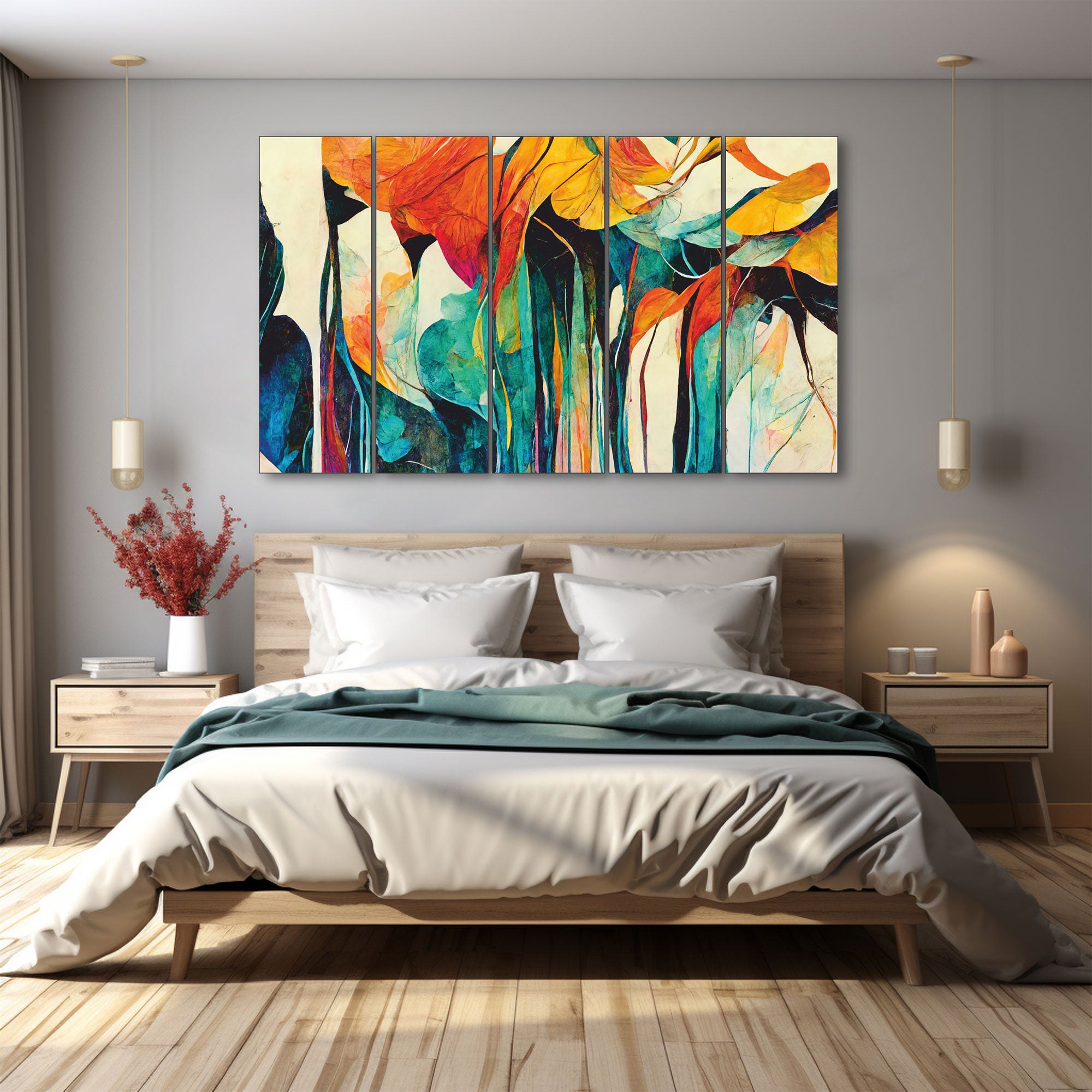Abstract Art Painting with frame Big Size Wall Art for living room,Bedroom,Drawing room,Hotels