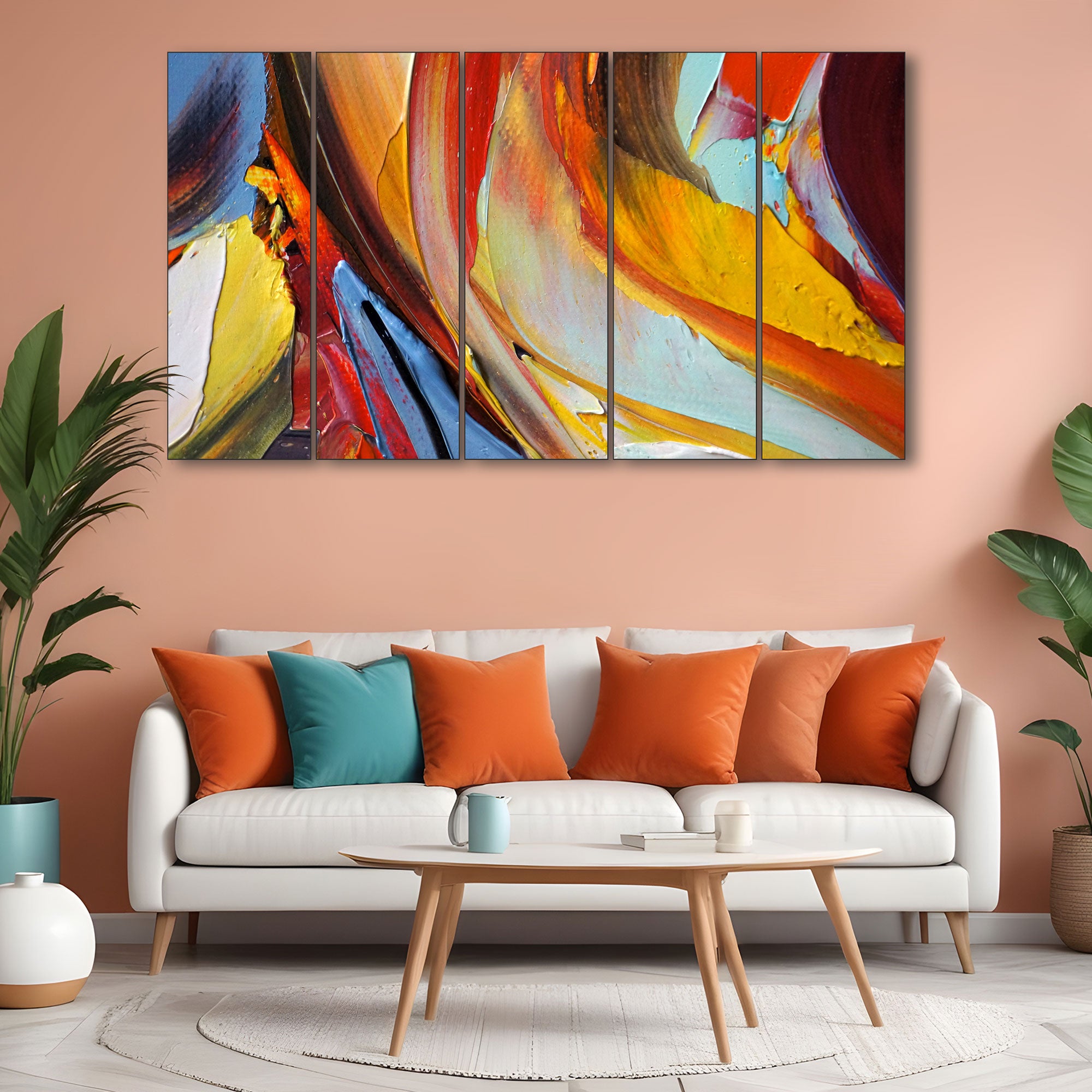 Abstract Painting with frame Big Size Wall Art for living room,Bedroom,Drawing room,Hotels