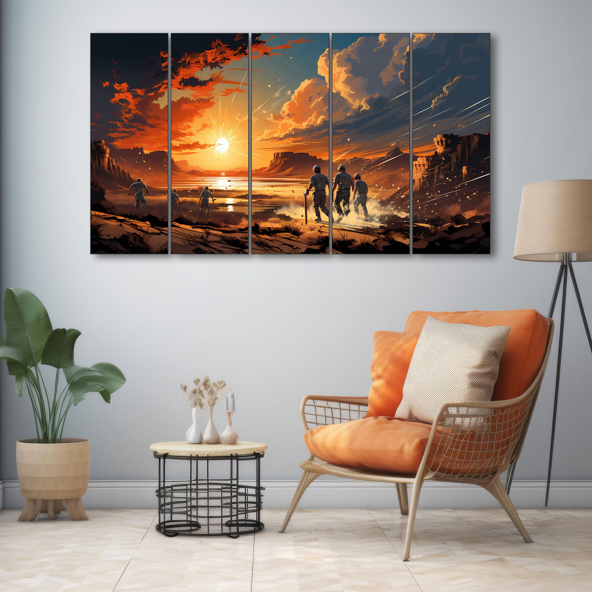 Sports Painting with frame Big Size Wall Art for living room,Bedroom,Drawing room,Hotels 27x48"