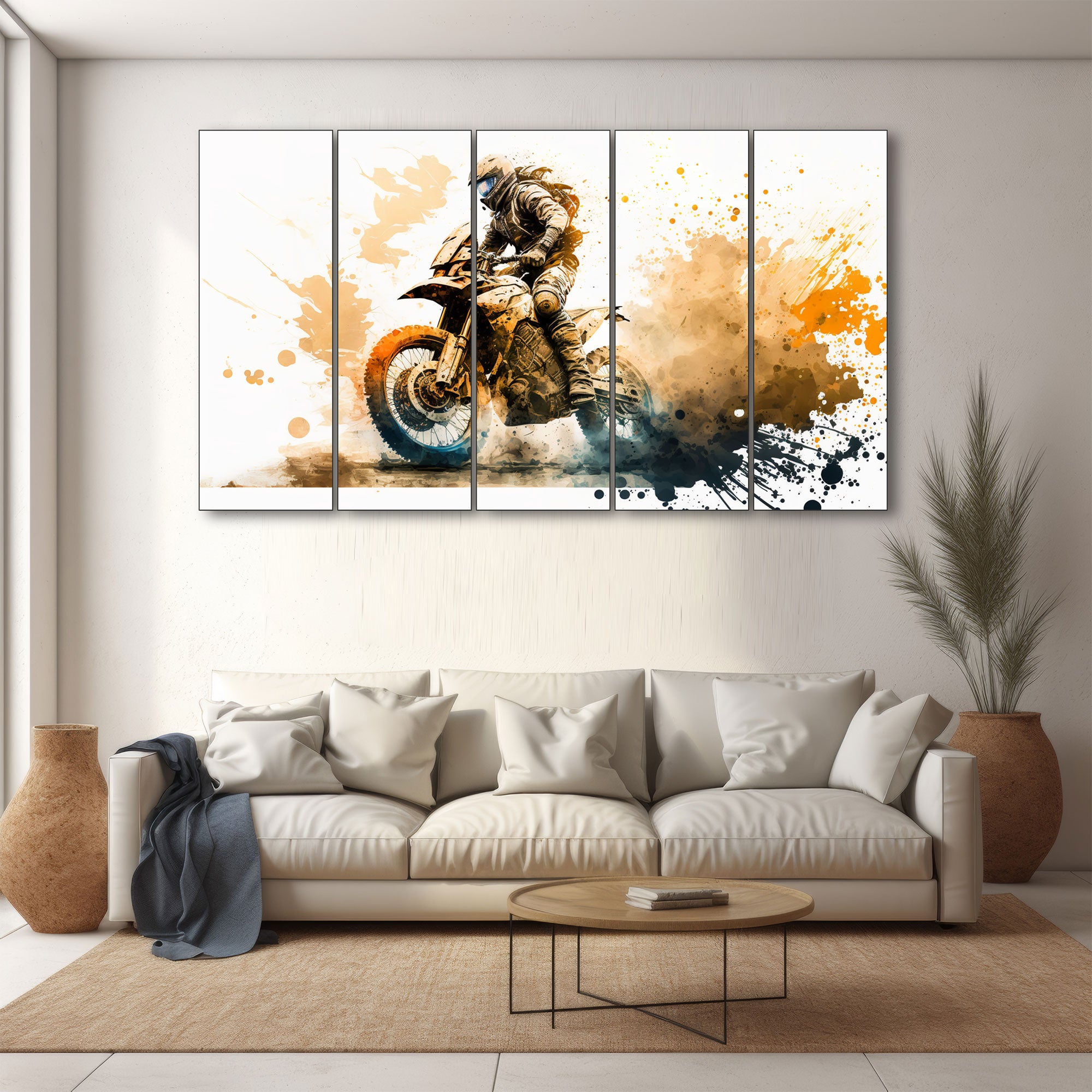 Bike Painting with frame Big Size Wall Art for living room,Bedroom,Drawing room,Hotels 27X48