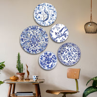 The Castle Decor Holland Wall Plates & Paintings | Perfect Home Decor and Wall Decor Items for Your Hall and Living Room | Set of 5 | Gift Items, Multicolor