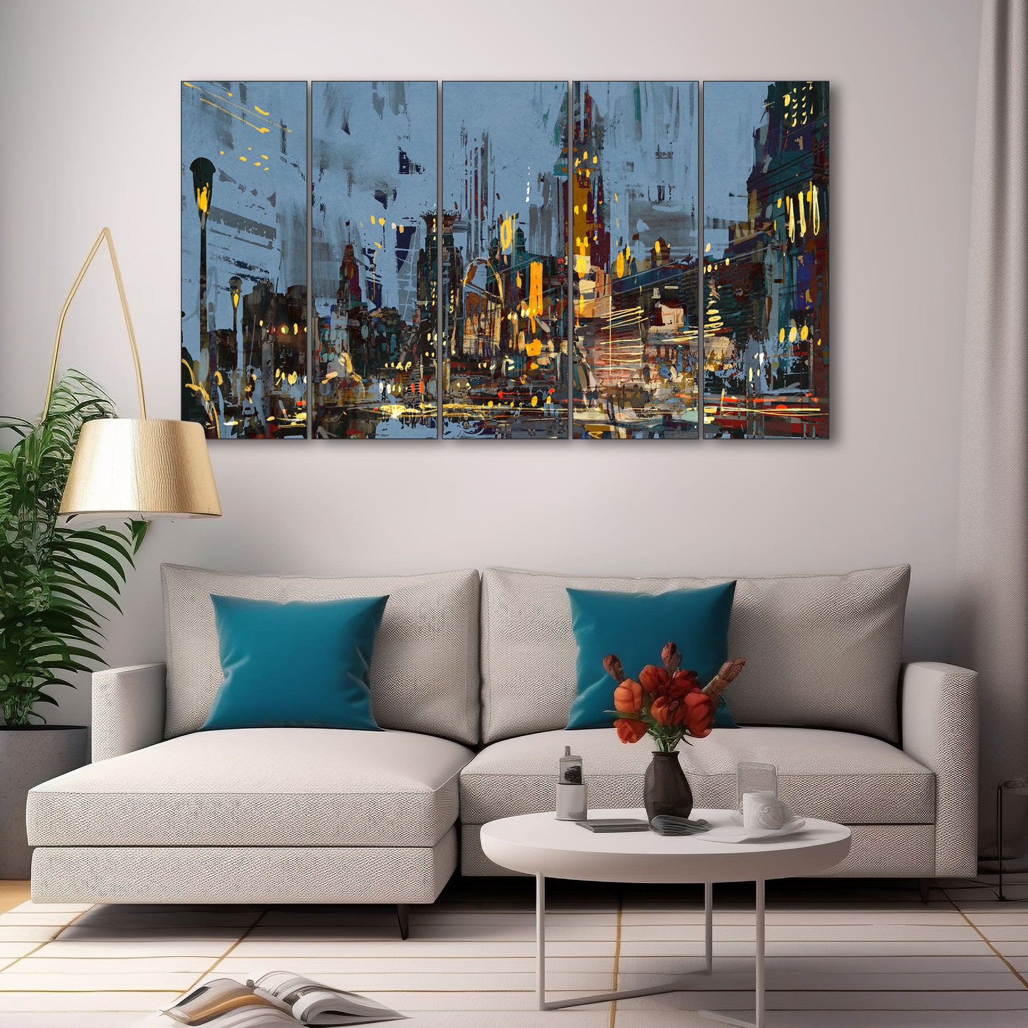 Abstract Art Painting with frame Big Size Wall Art for living room,Bedroom,Drawing room,Hotels