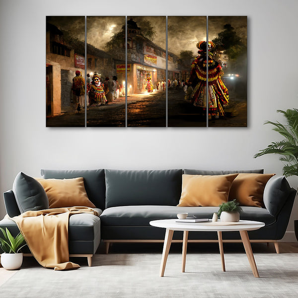 Kathakali Painting with frame Big Size Wall Art for living room,Bedroom,Drawing room,Hotels