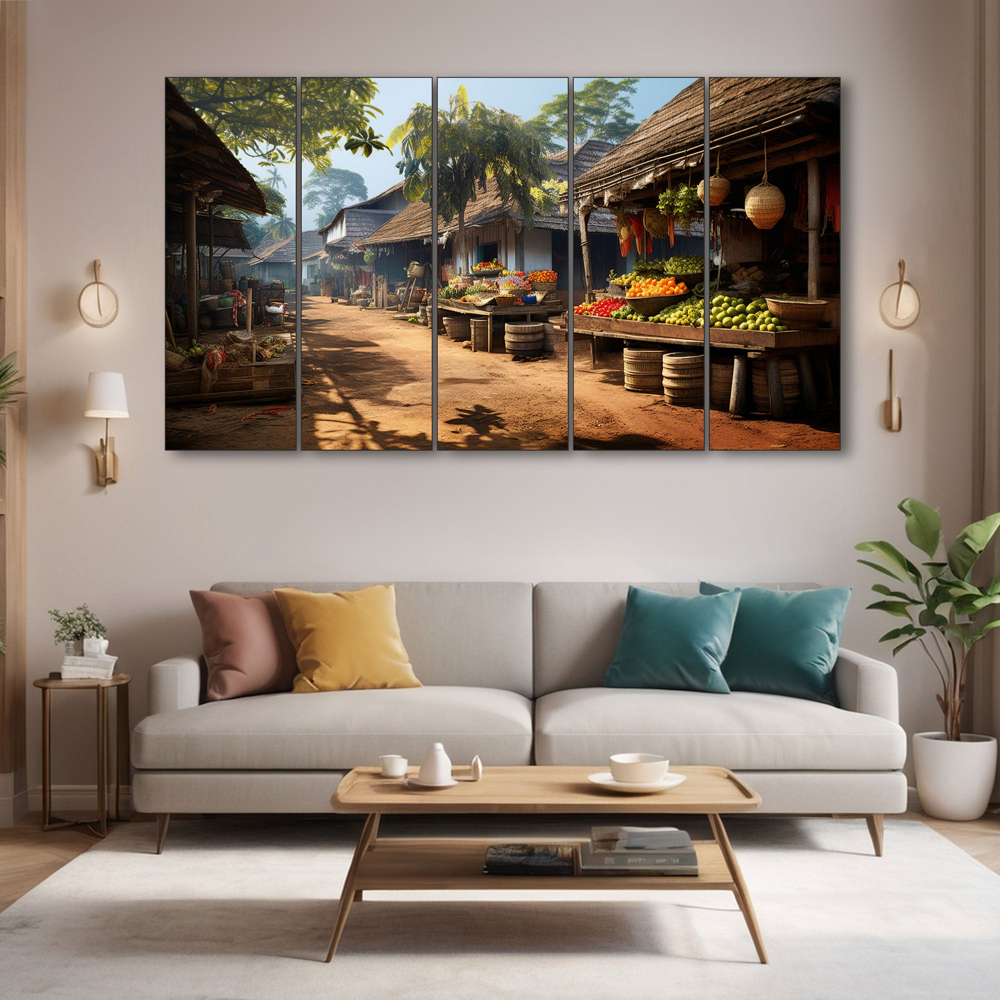 Nature Painting with frame Big Size Wall Art for living room,Bedroom,Drawing room,Hotels