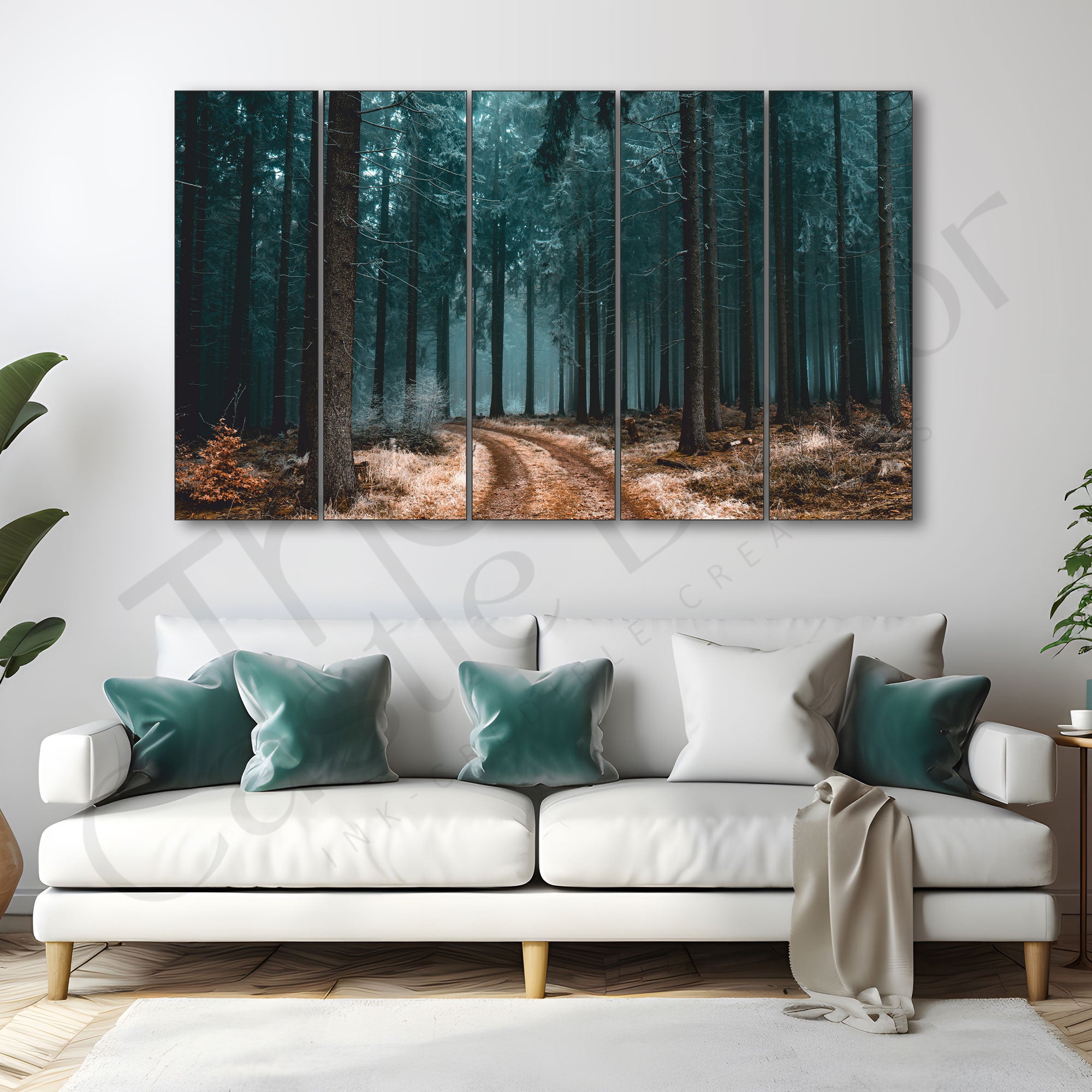 Trees Painting with frame Big Size Wall Art for living room,Bedroom,Drawing room,Hotels