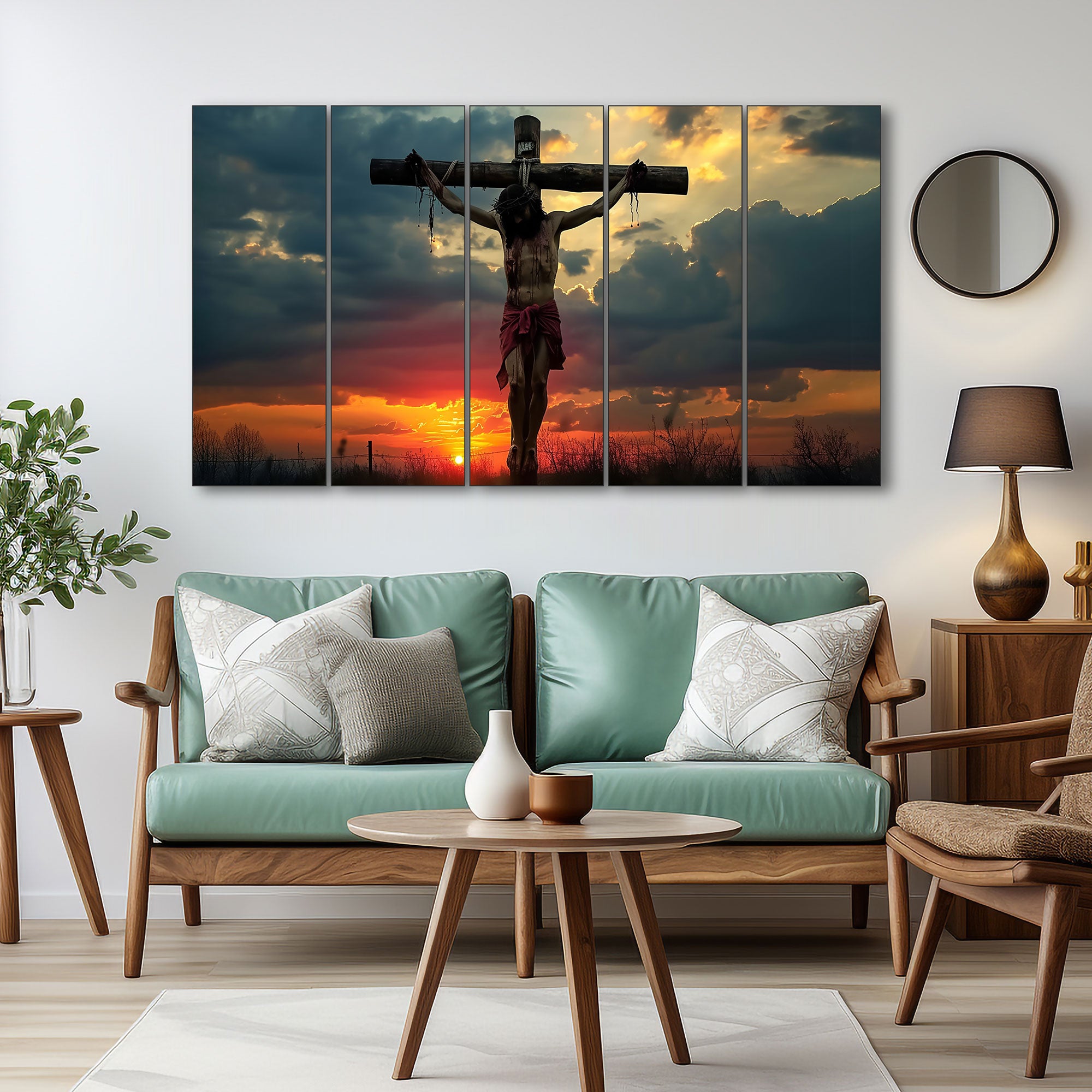 Jesus Painting with frame Big Size Wall Art for living room,Bedroom,Drawing room,Hotels 36x60"