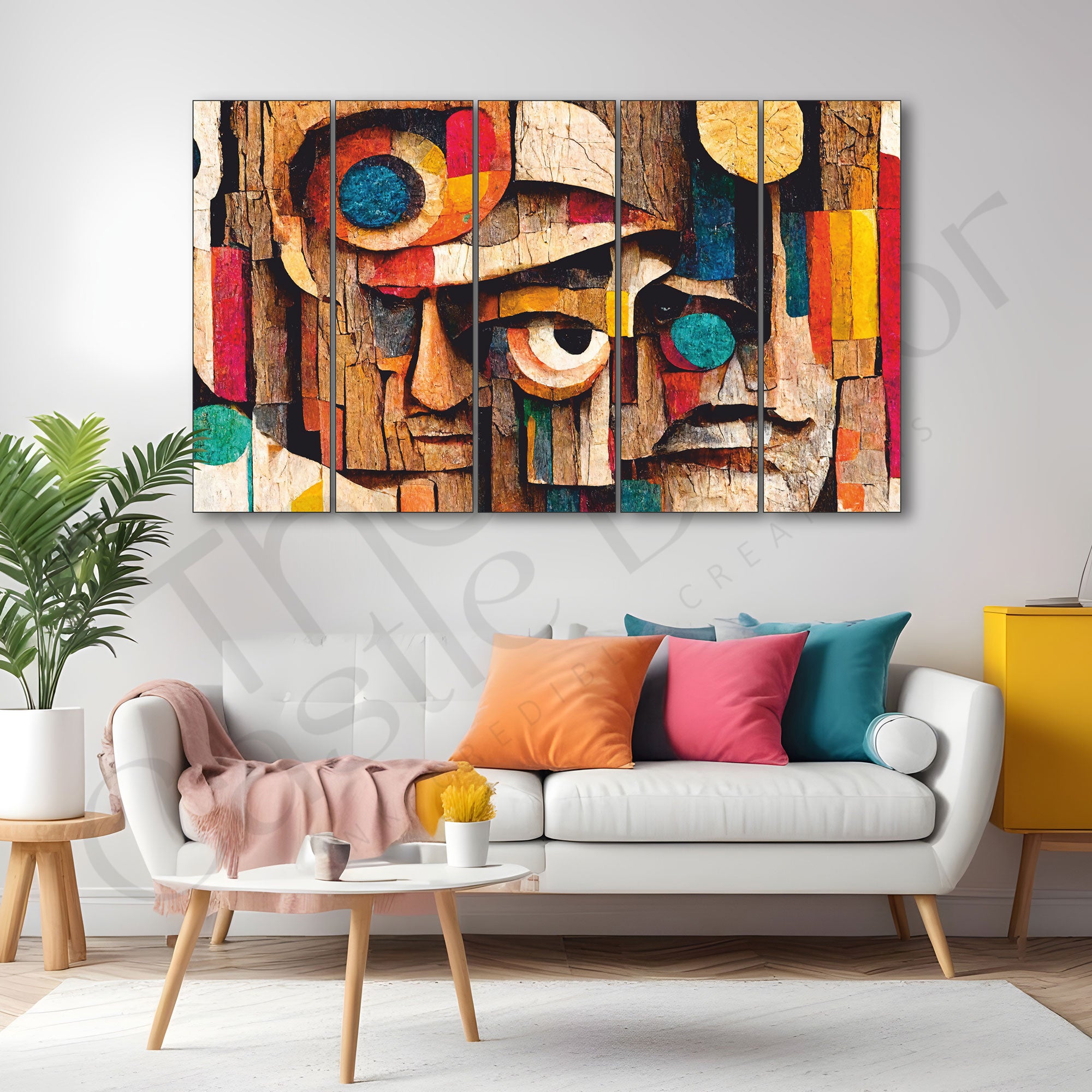 Abstract Painting with frame Big Size Wall Art for living room,Bedroom,Drawing room,Hotels