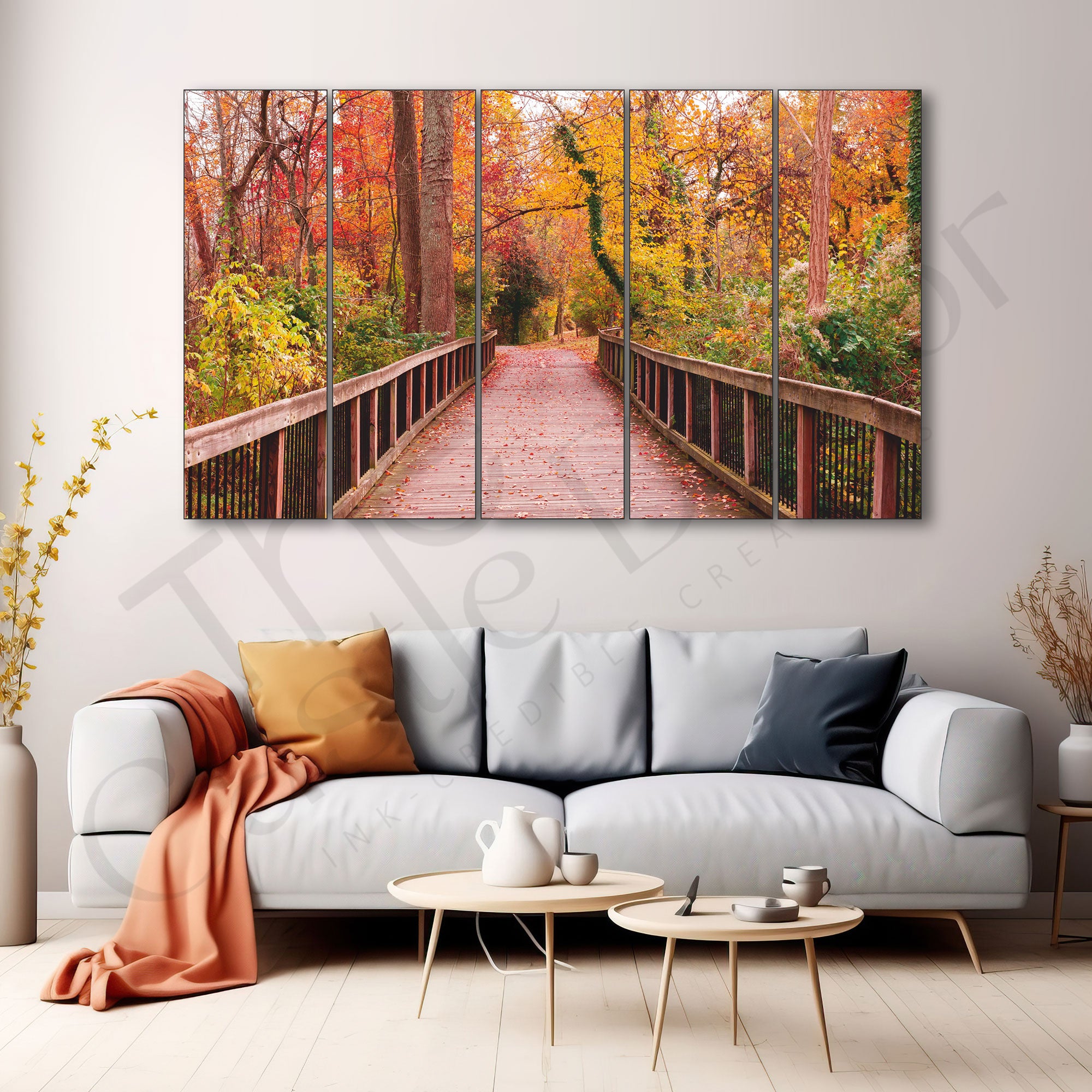 Trees Painting with frame Big Size Wall Art for living room,Bedroom,Drawing room,Hotels