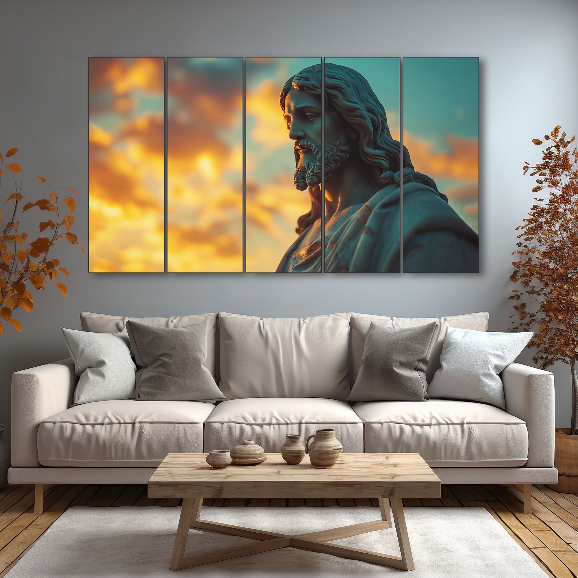 Jesus Painting with frame Big Size Wall Art for living room,Bedroom,Drawing room,Hotels