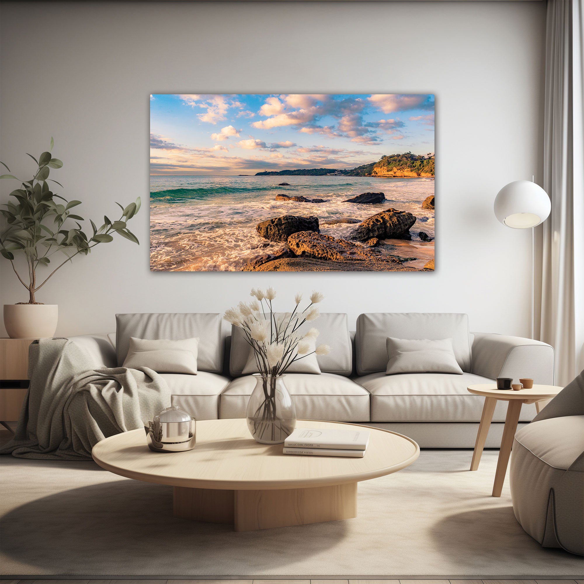 Seaside Canvas painting with frame Big Size Wall Art for living room,Bedroom,Drawing room,Hotels