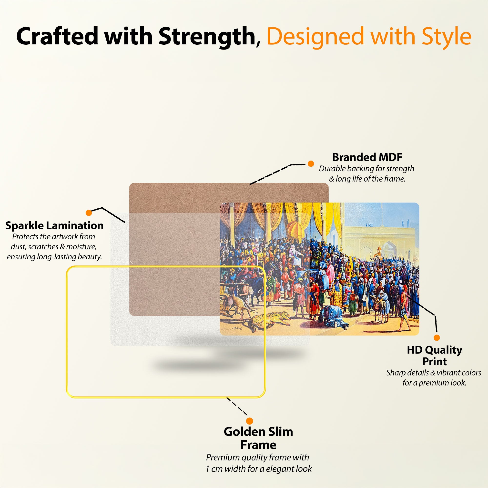 The Castle Decor Maharaja Ranjit Singh Ji Wall Photo Frame | Historical Sikh King Wall Art for Home, Office & Gift Décor (Copy)