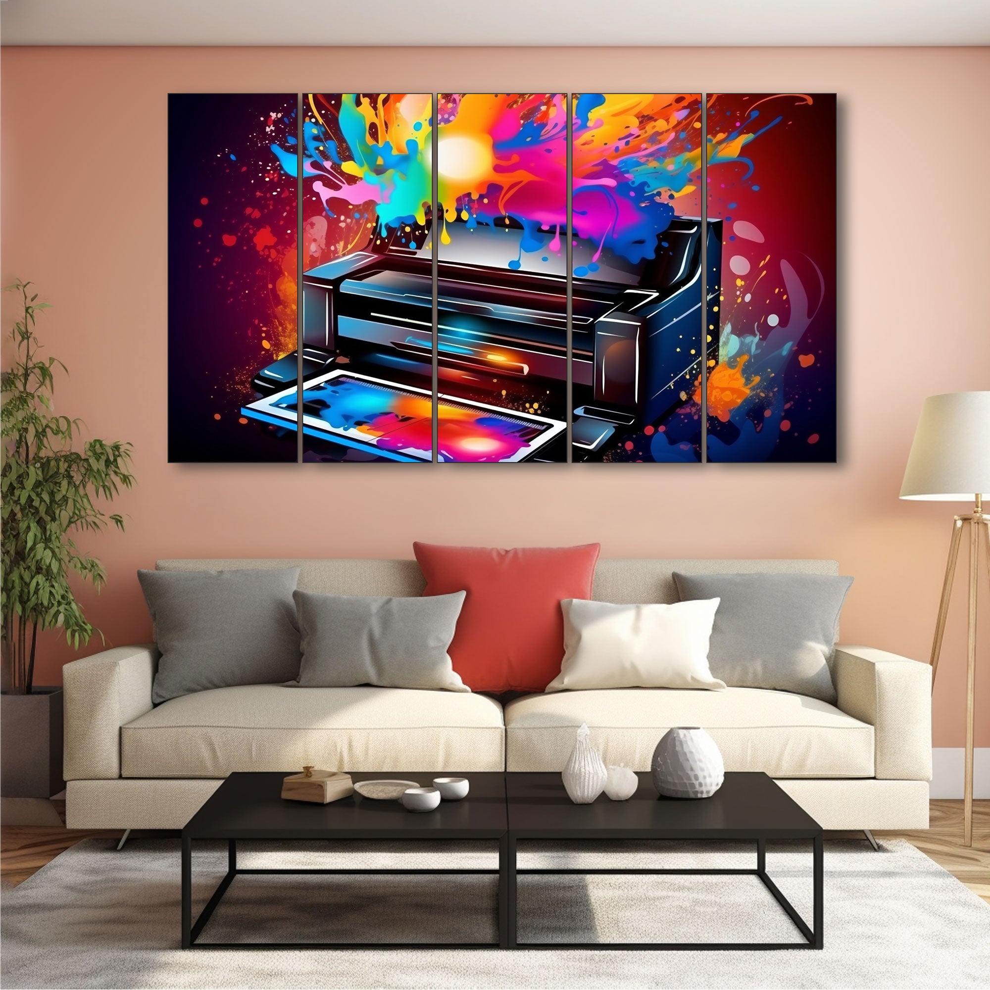 Abstract Painting with frame Big Size Wall Art for living room,Bedroom,Drawing room,Hotels