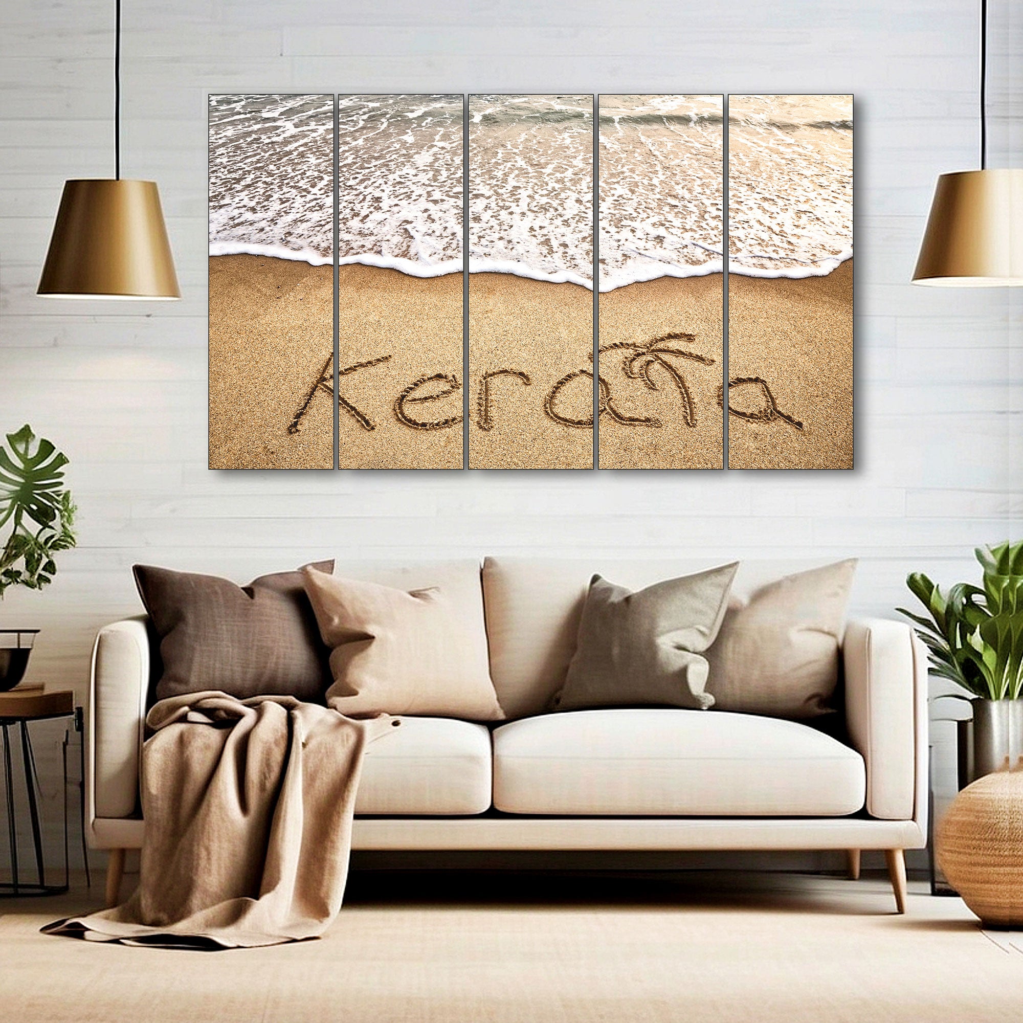 Kerala Painting with frame Big Size Wall Art for living room,Bedroom,Drawing room,Hotels
