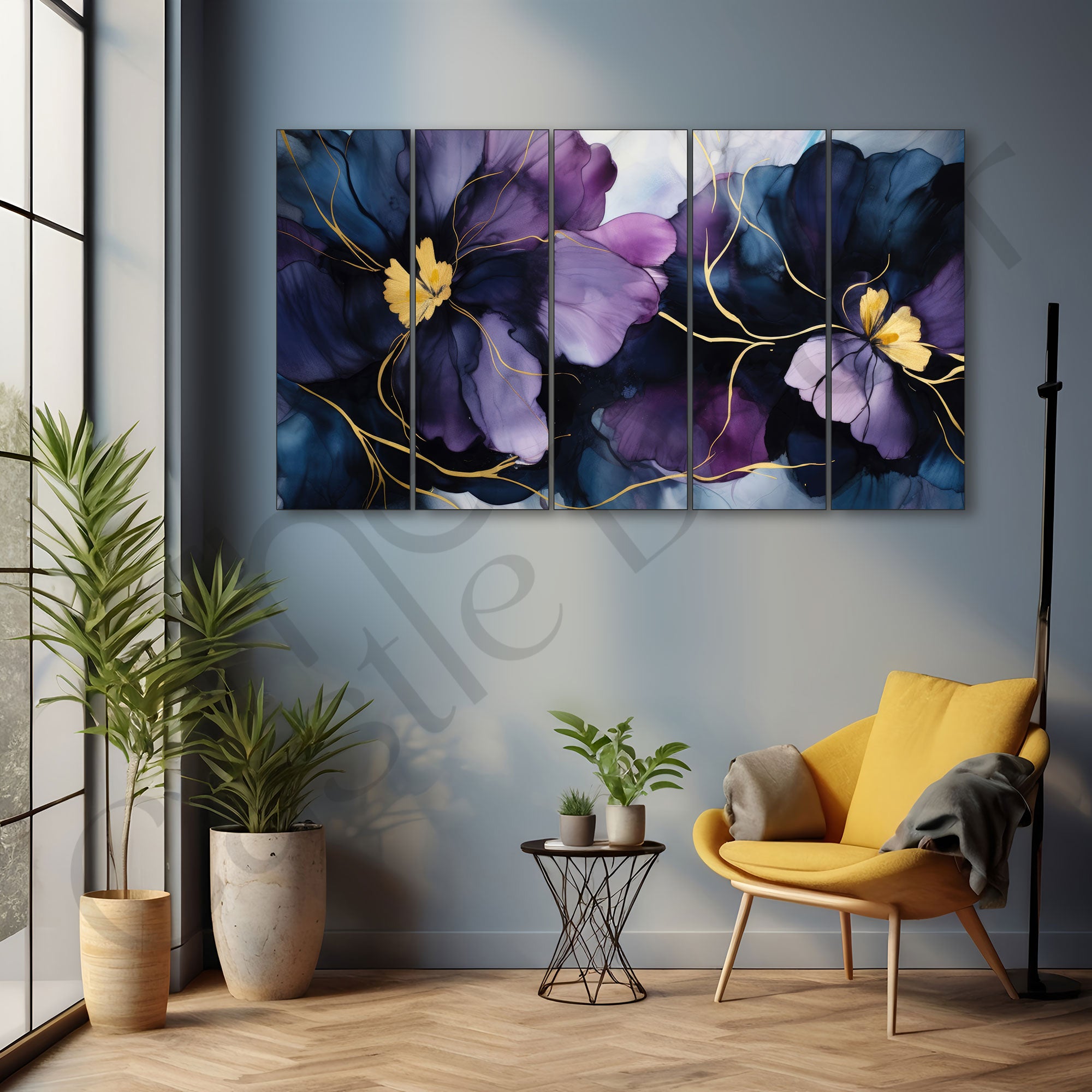 Flower Painting with frame Big Size Wall Art for living room,Bedroom,Drawing room,Hotels
