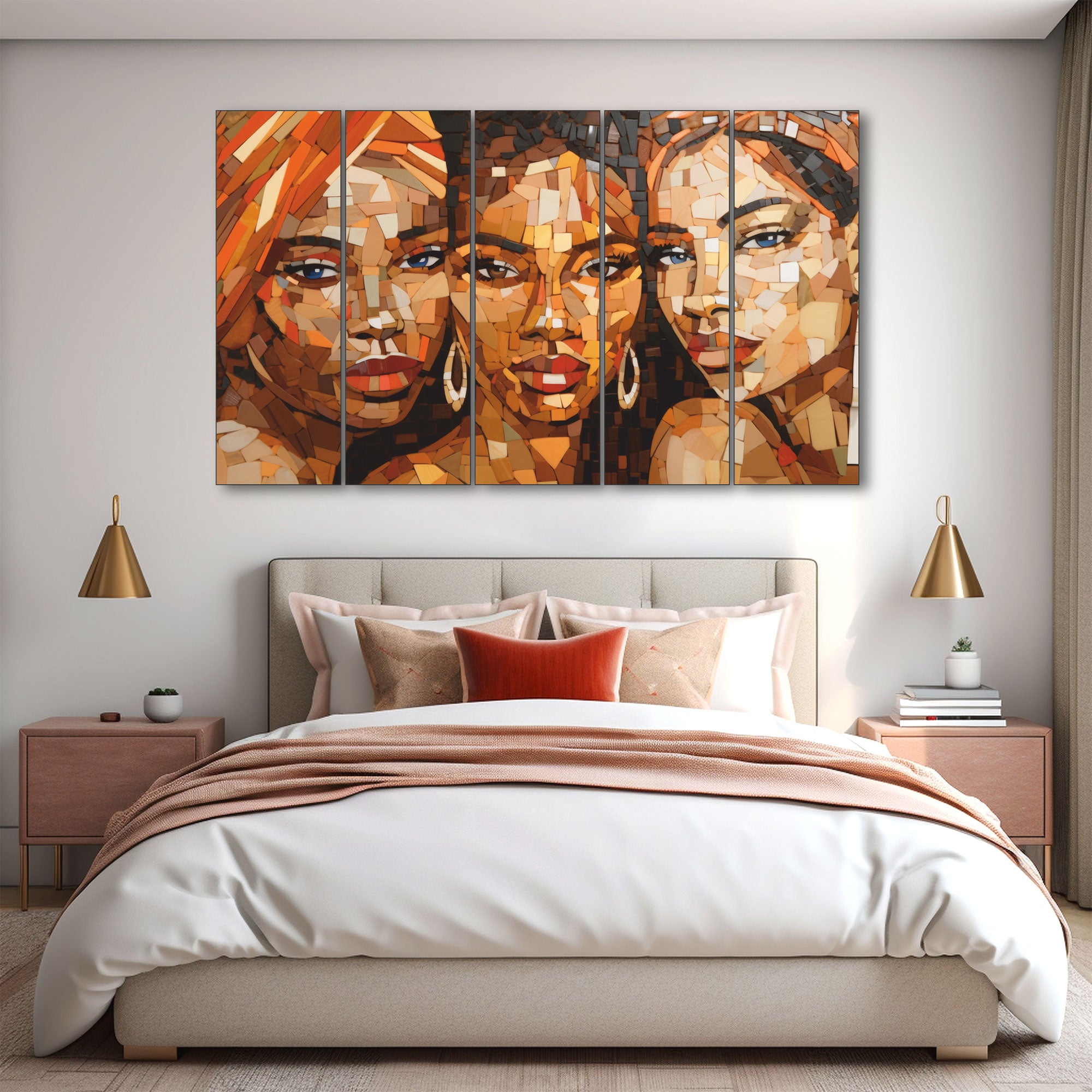Woman Abstract Painting with frame Big Size Wall Art for living room,Bedroom,Drawing room,Hotels