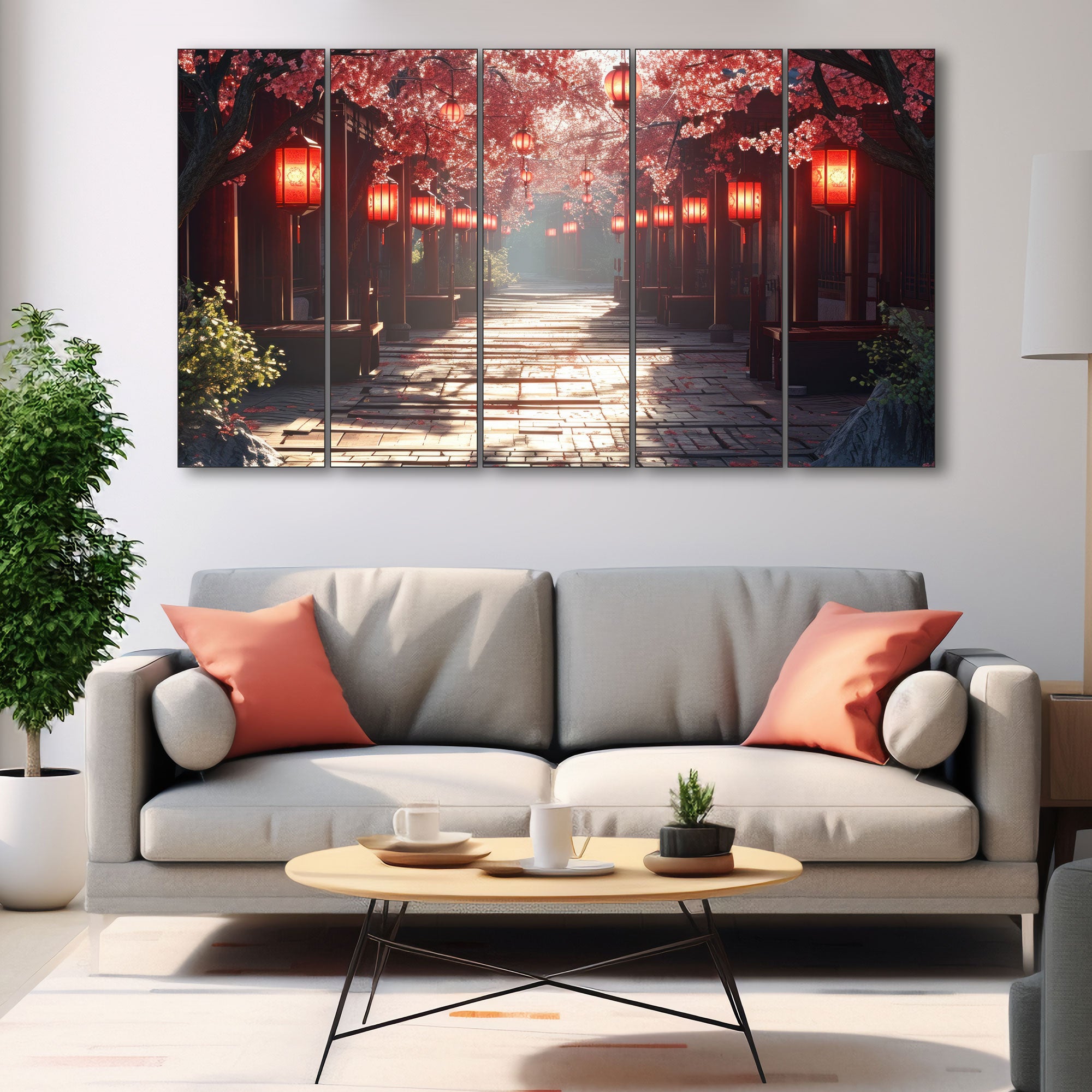 Japanese Painting with frame Big Size Wall Art for living room,Bedroom,Drawing room,Hotels