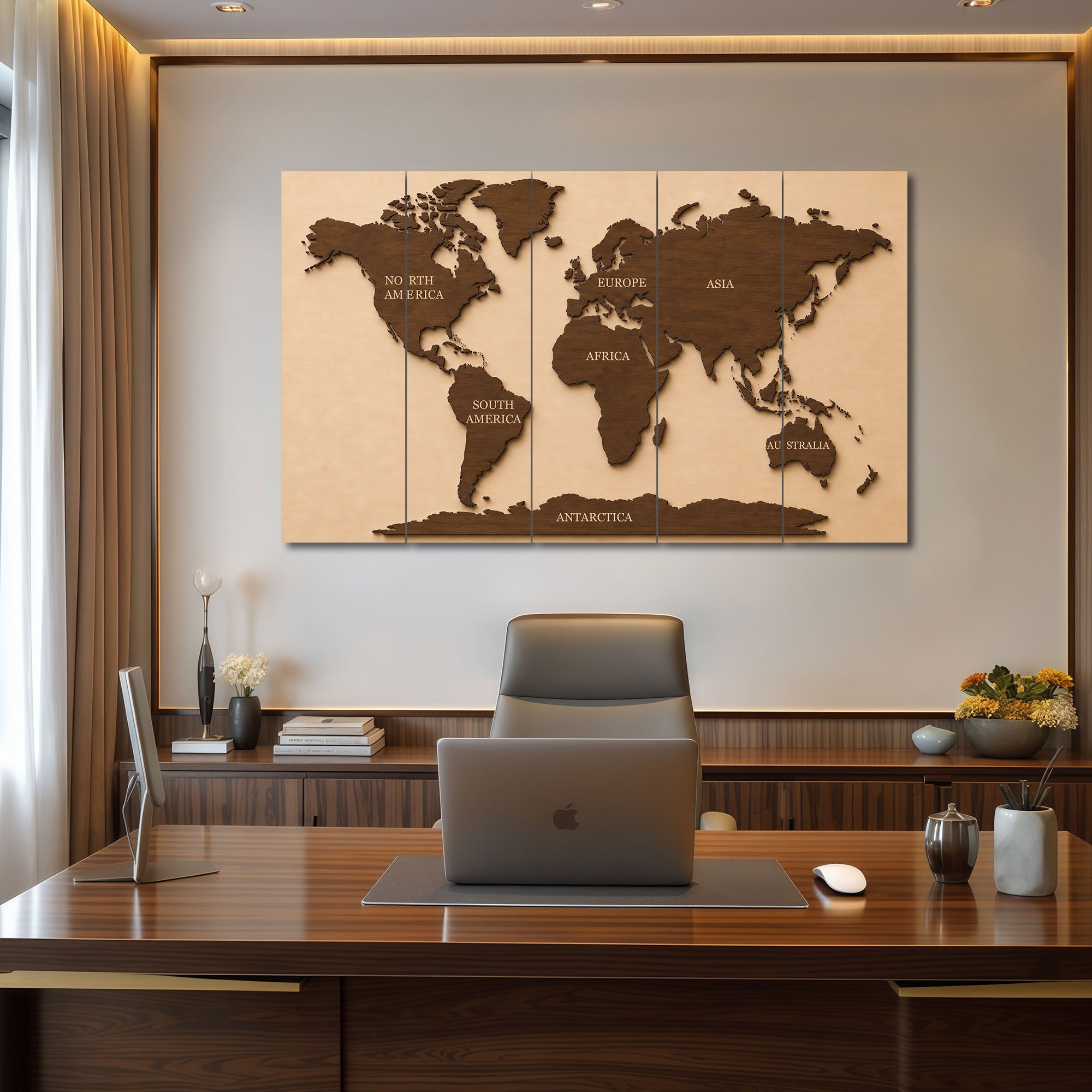 Map Painting with frame Big Size Wall Art for living room,Bedroom,Drawing room,Hotels