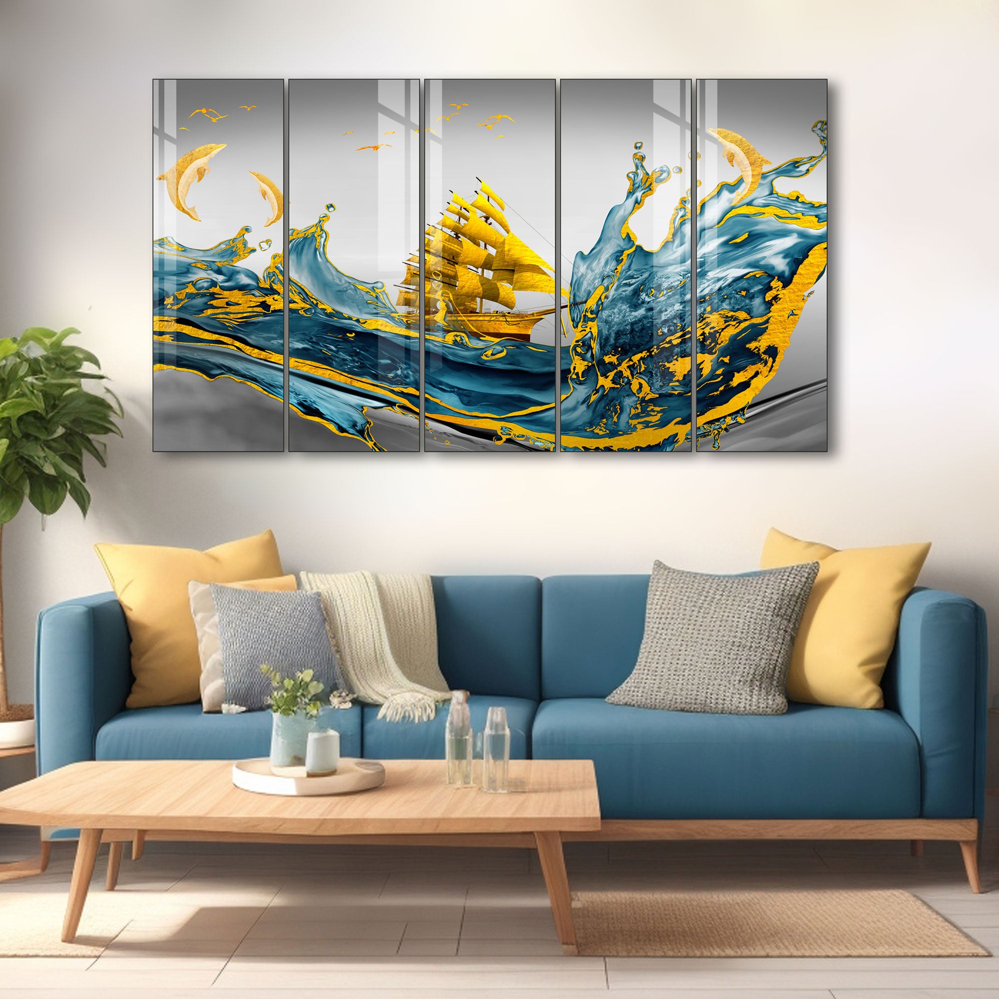 Nature Painting with frame Big Size Wall Art for living room,Bedroom,Drawing room,Hotels