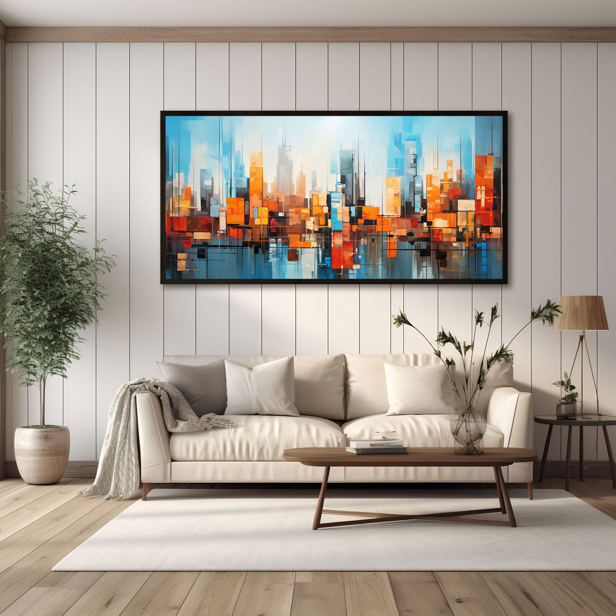 Multi colour Canvas painting with frame Big Size Wall Art for living room,Bedroom,Drawing room,Hotels