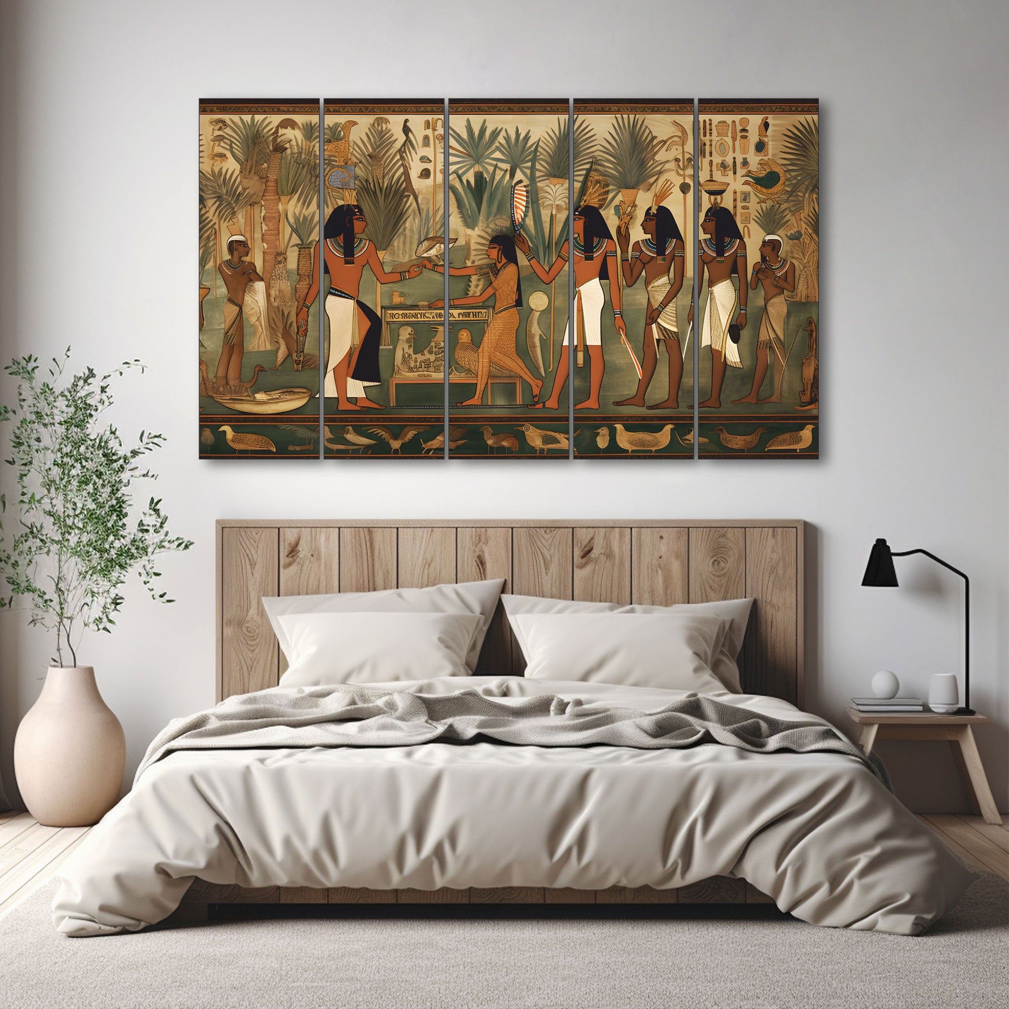 Egyptian Art Painting with frame Big Size Wall Art for living room,Bedroom,Drawing room,Hotels 27x48
