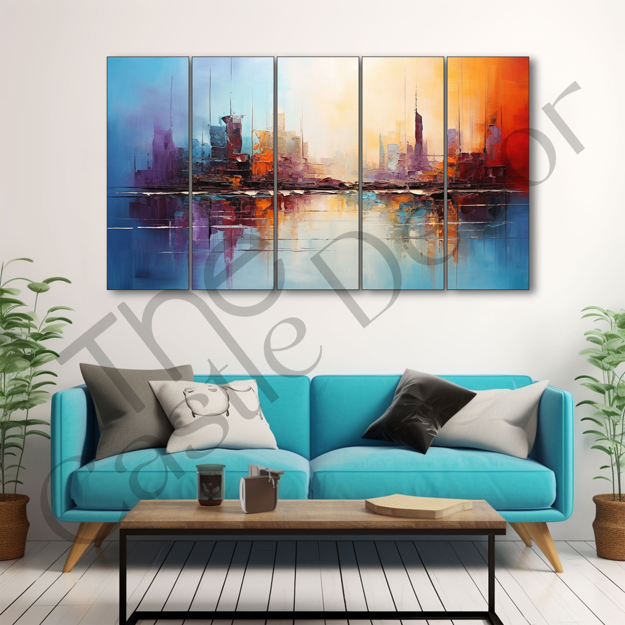Abstract Painting with frame Big Size Wall Art for living room,Bedroom,Drawing room,Hotels