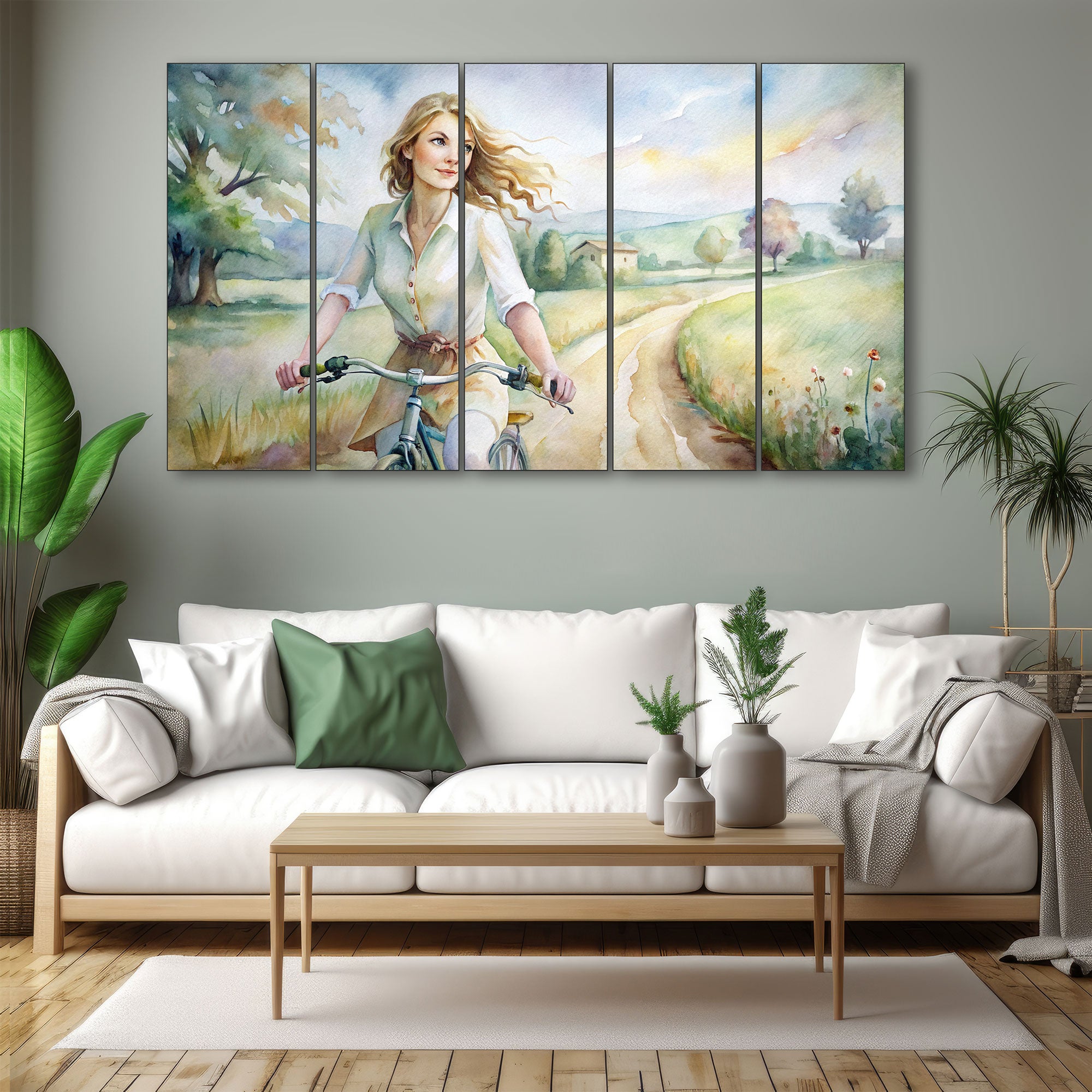 Woman Abstract Painting with frame Big Size Wall Art for living room,Bedroom,Drawing room,Hotels