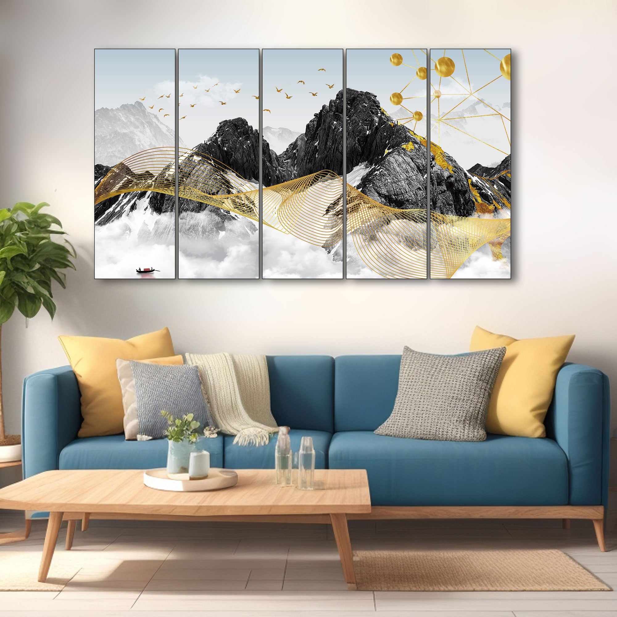 Nature Painting with frame Big Size Wall Art for living room,Bedroom,Drawing room,Hotels