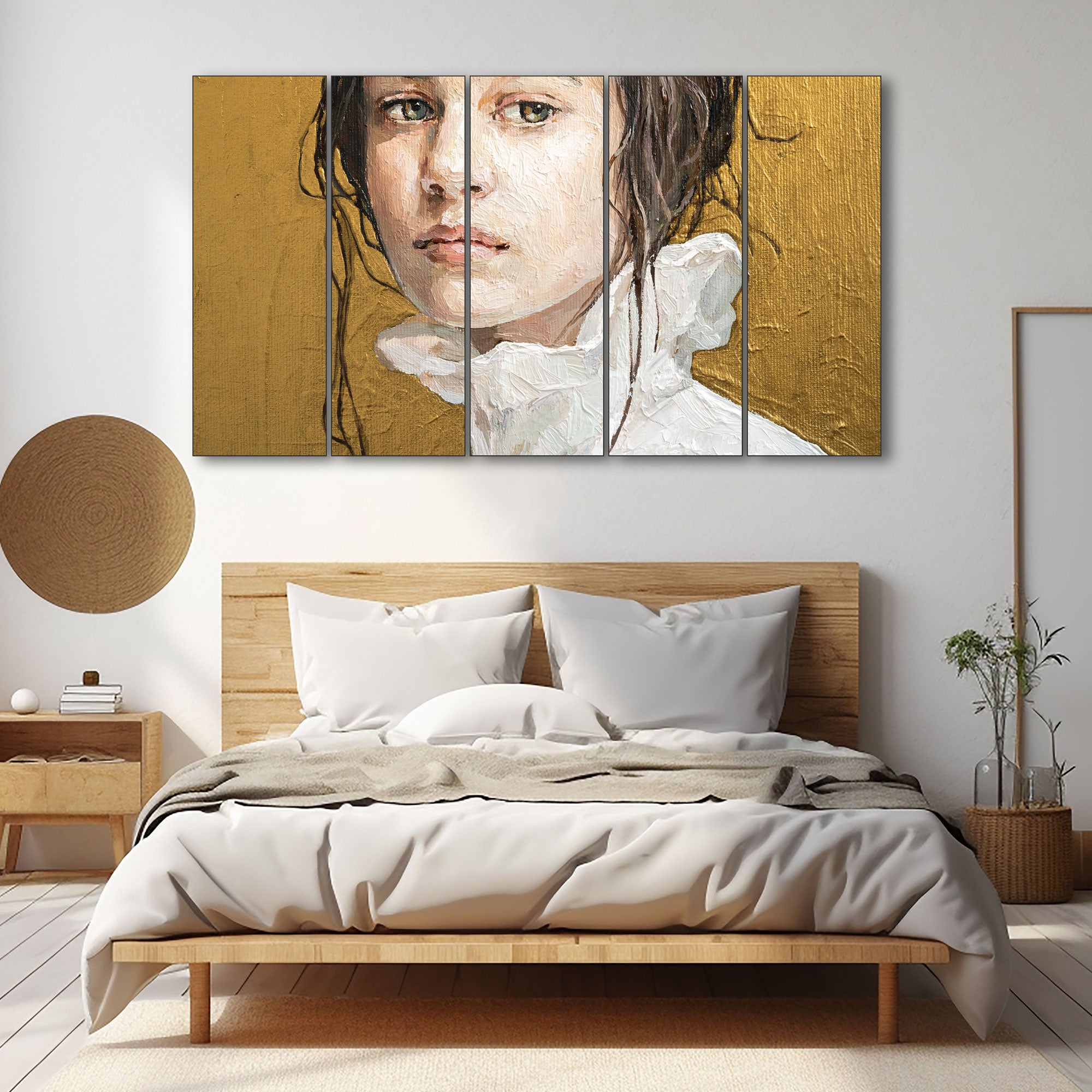 Woman Abstract Painting with frame Big Size Wall Art for living room,Bedroom,Drawing room,Hotels