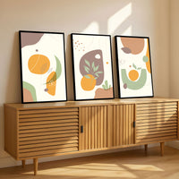 The Castle Decor Boho Wall Art for Living Room Big Size | Framed Abstract Botanical Paintings for Living Room & Bedroom | Modern Home Decoration & Perfect Gifting Option | Set of 3 (11×17 Inch Each) 11